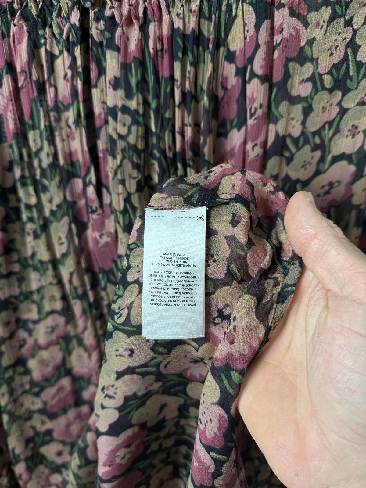 Polo Ralph Lauren Polo Ralph Lauren Shirt Blouse Viscose Flowers Overprint Size US L / EU 52-54 / 3 - 7 Thumbnail