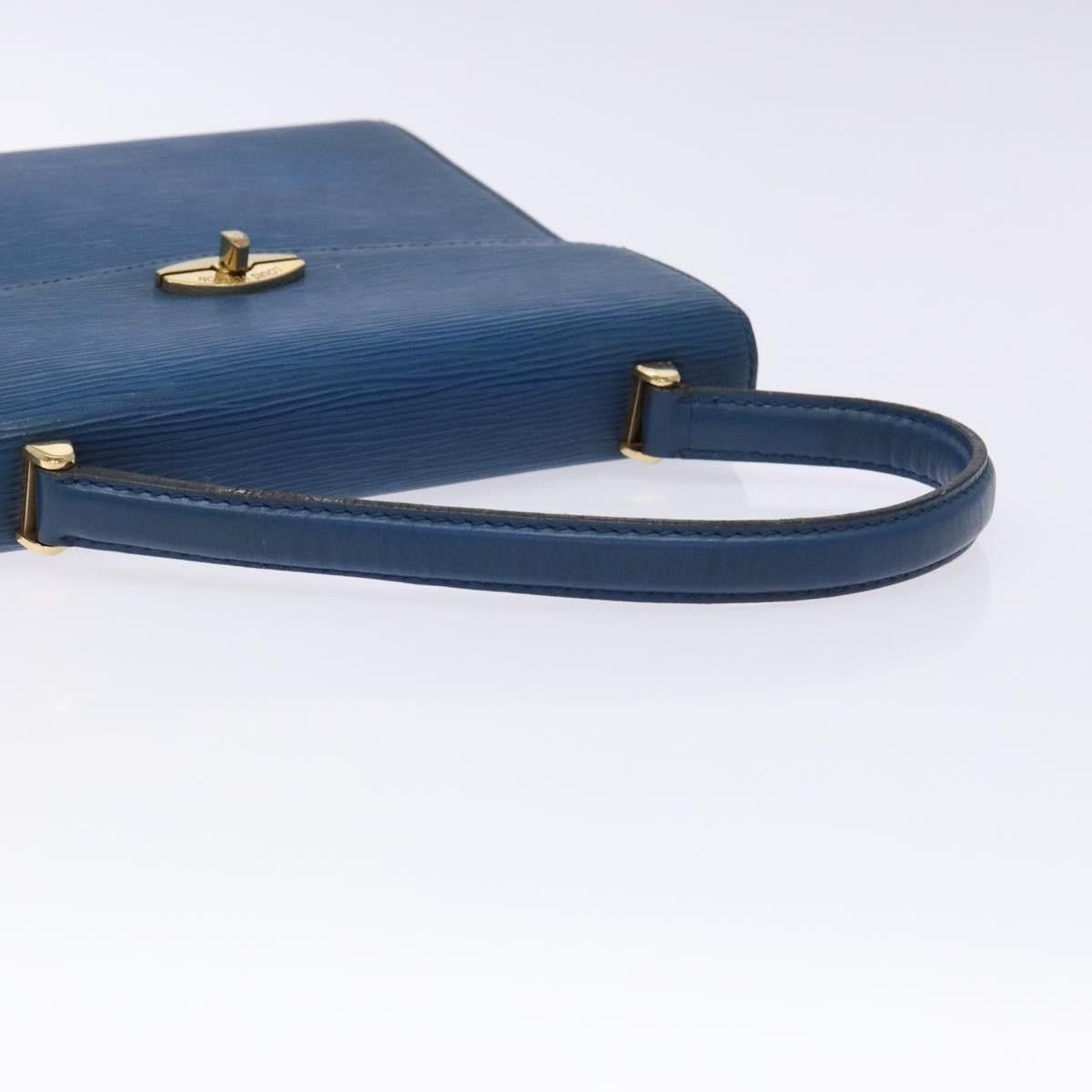 Louis Vuitton LOUIS VUITTON Epi Malesherbes Hand Bag Blue M52375 Size ONE SIZE - 7 Thumbnail