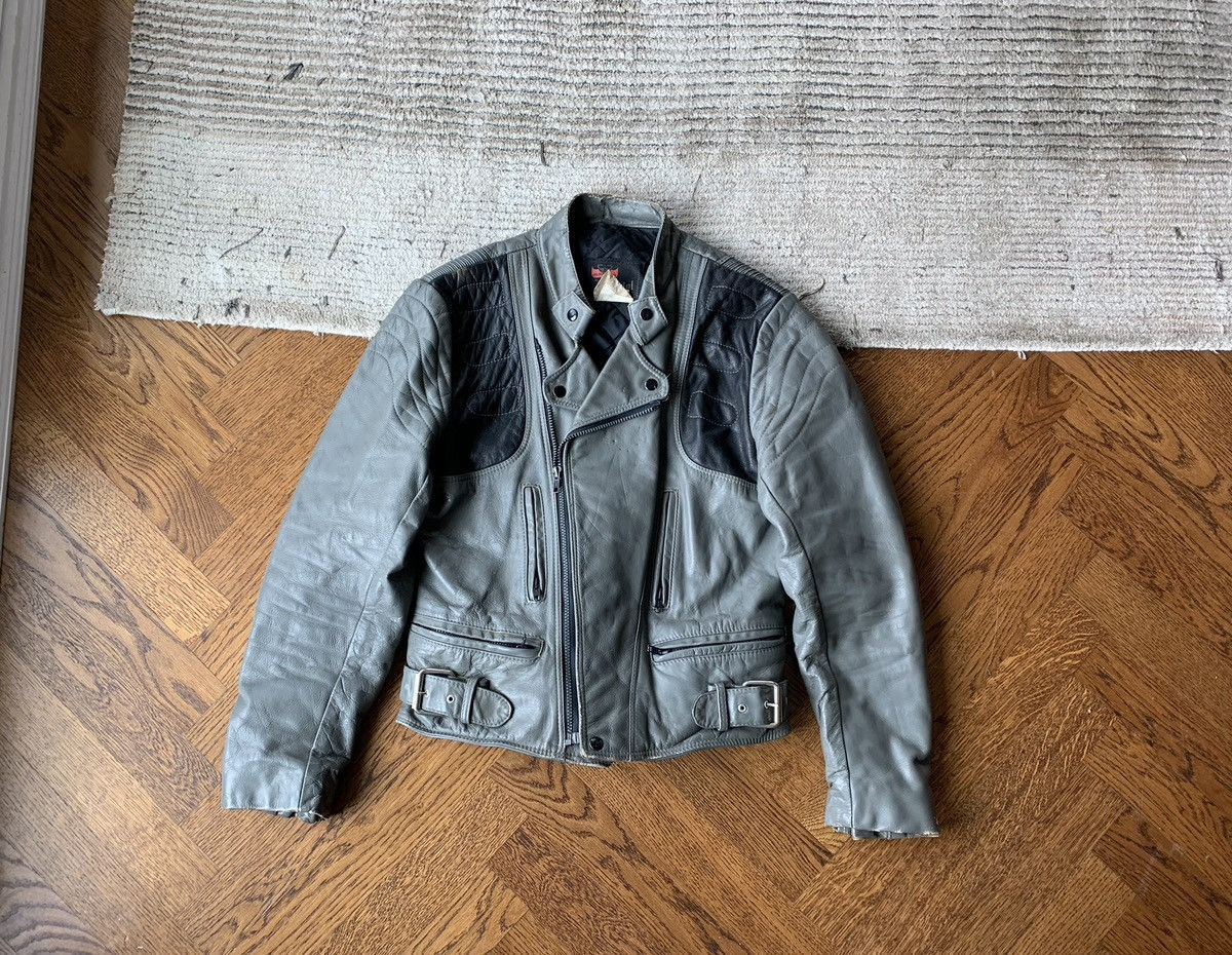 Other × Vintage 80s Bristol Golden Crown Vintage Leather Motorcycle Jacket S Size US M / EU 48-50 / 2 - 13 Thumbnail