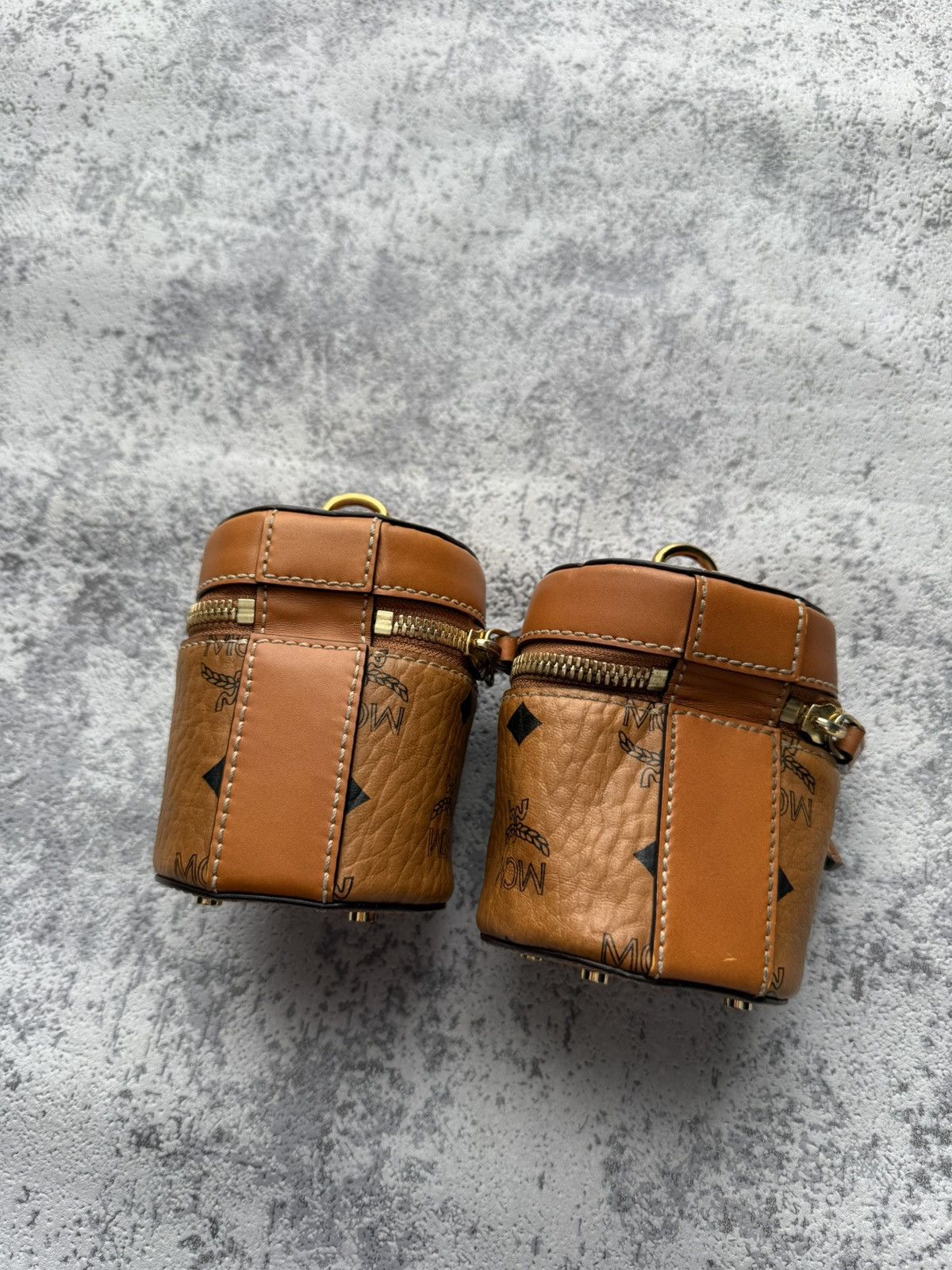 MCM Rare MCM Aren Visetos Vintage Cylinder Bag X2 Size ONE SIZE - 7 Thumbnail