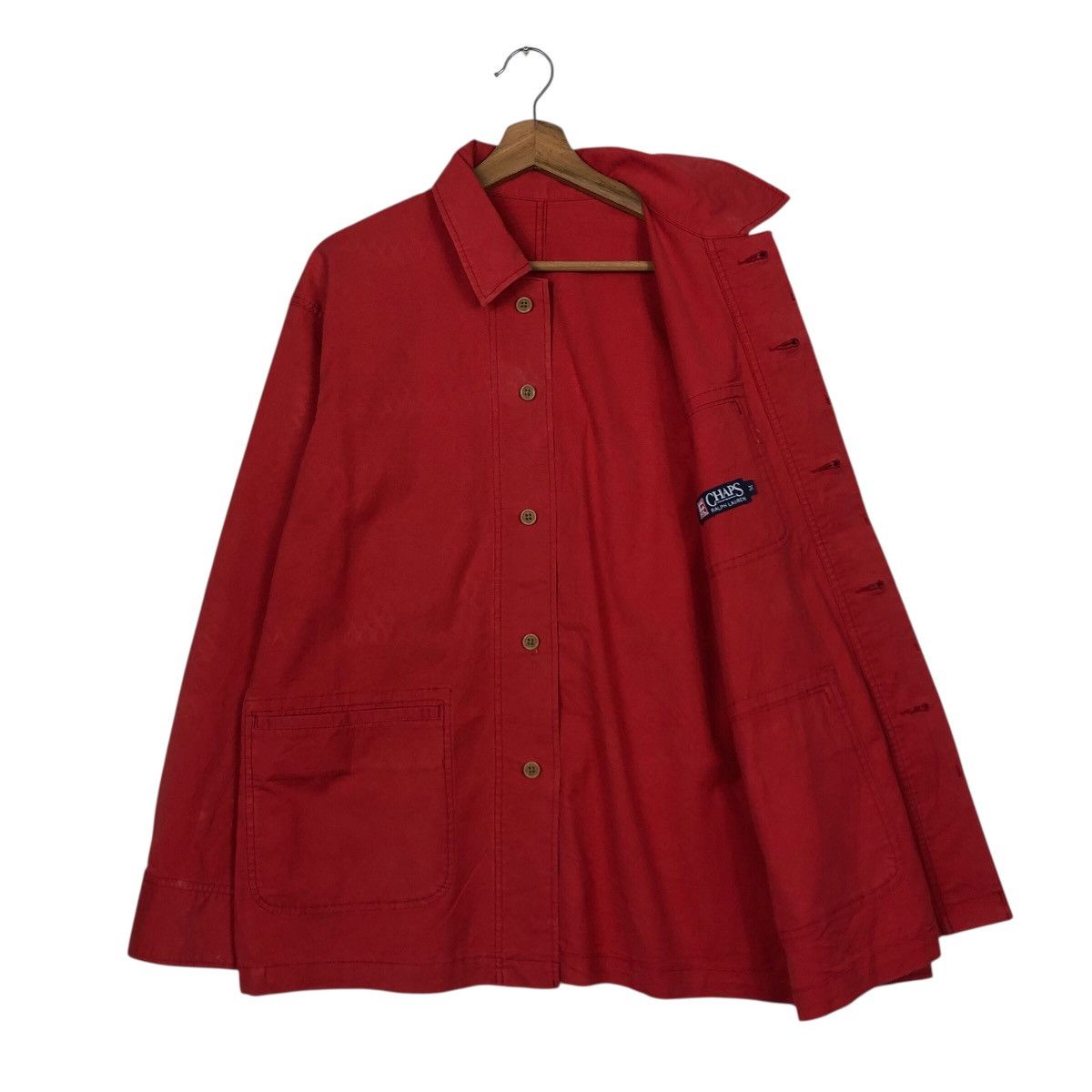 Chaps Ralph Lauren × Japanese Brand Rich Red Vintage Chore Jacket Duck Canvas Chaps Ralph Lauren Size US M / EU 48-50 / 2 - 12 Thumbnail