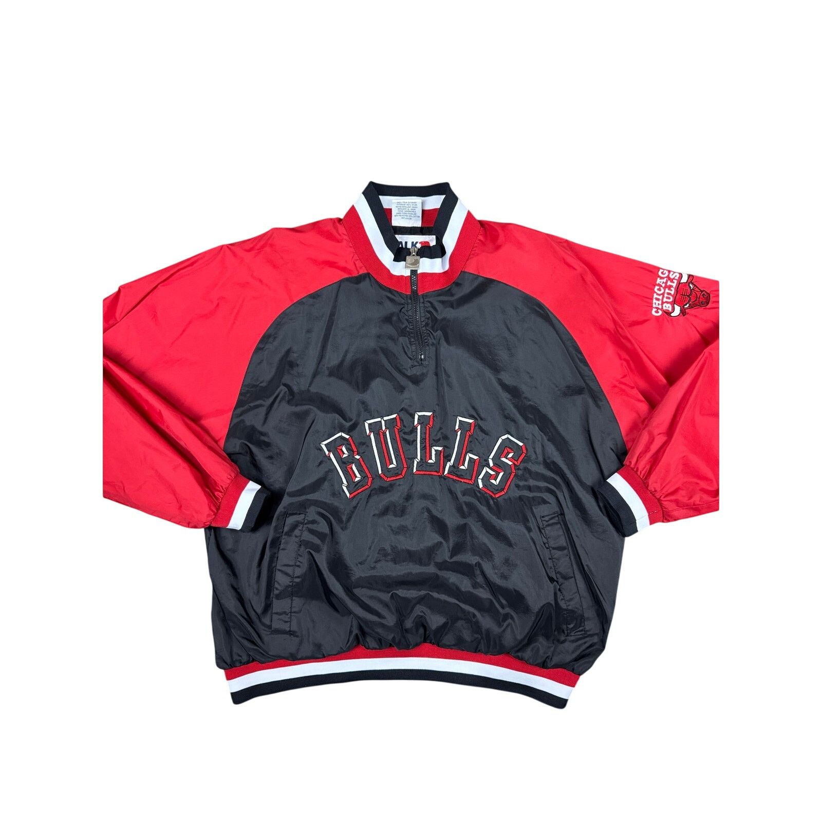 Chalk Line Vintage 90s NBA Chalkline Chicago Bulls Pullover Size US XL / EU 56 / 4 - 1 Thumbnail