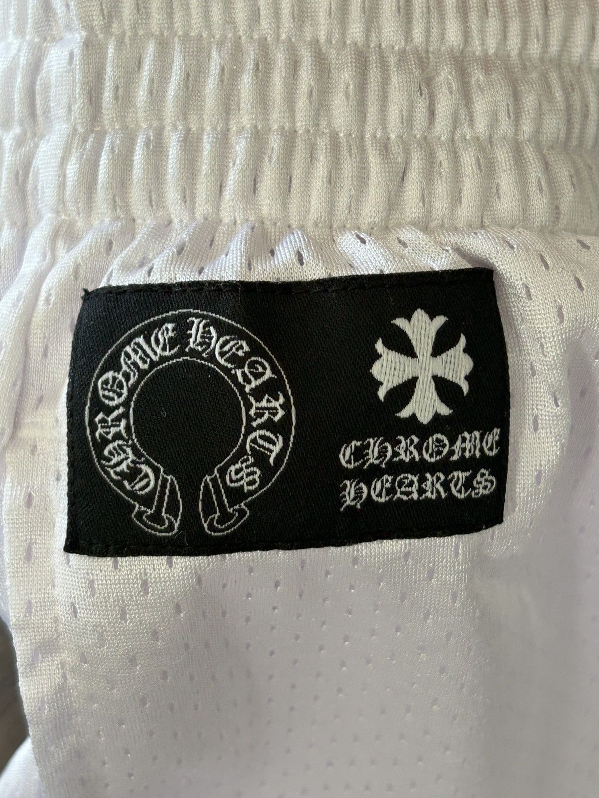 Chrome Hearts RARE *Sample Chrome Hearts white blue jersey mesh shorts Size US 34 / EU 50 - 5 Thumbnail