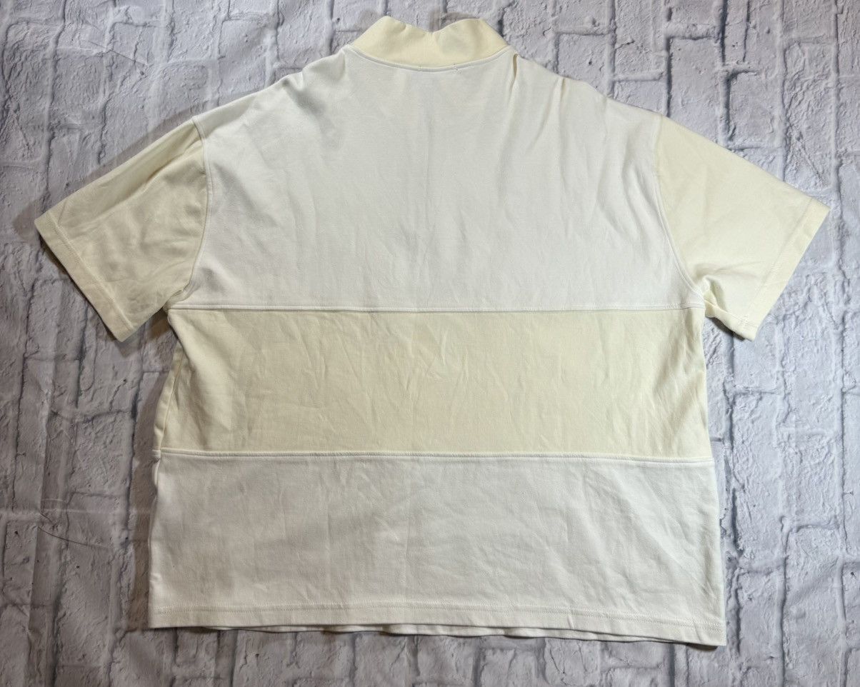 Rhude Rhude Off White Logo Cream Oversized Quarter Zip S/S T-Shirt Size US L / EU 52-54 / 3 - 2 Thumbnail