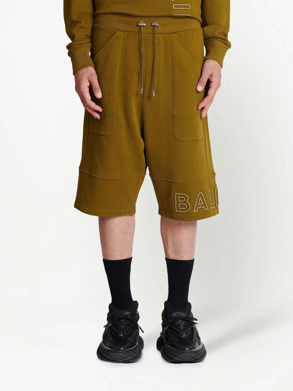 Balmain o1y0426 Short in Military Green Size US 28 / EU 44 - 3 Thumbnail