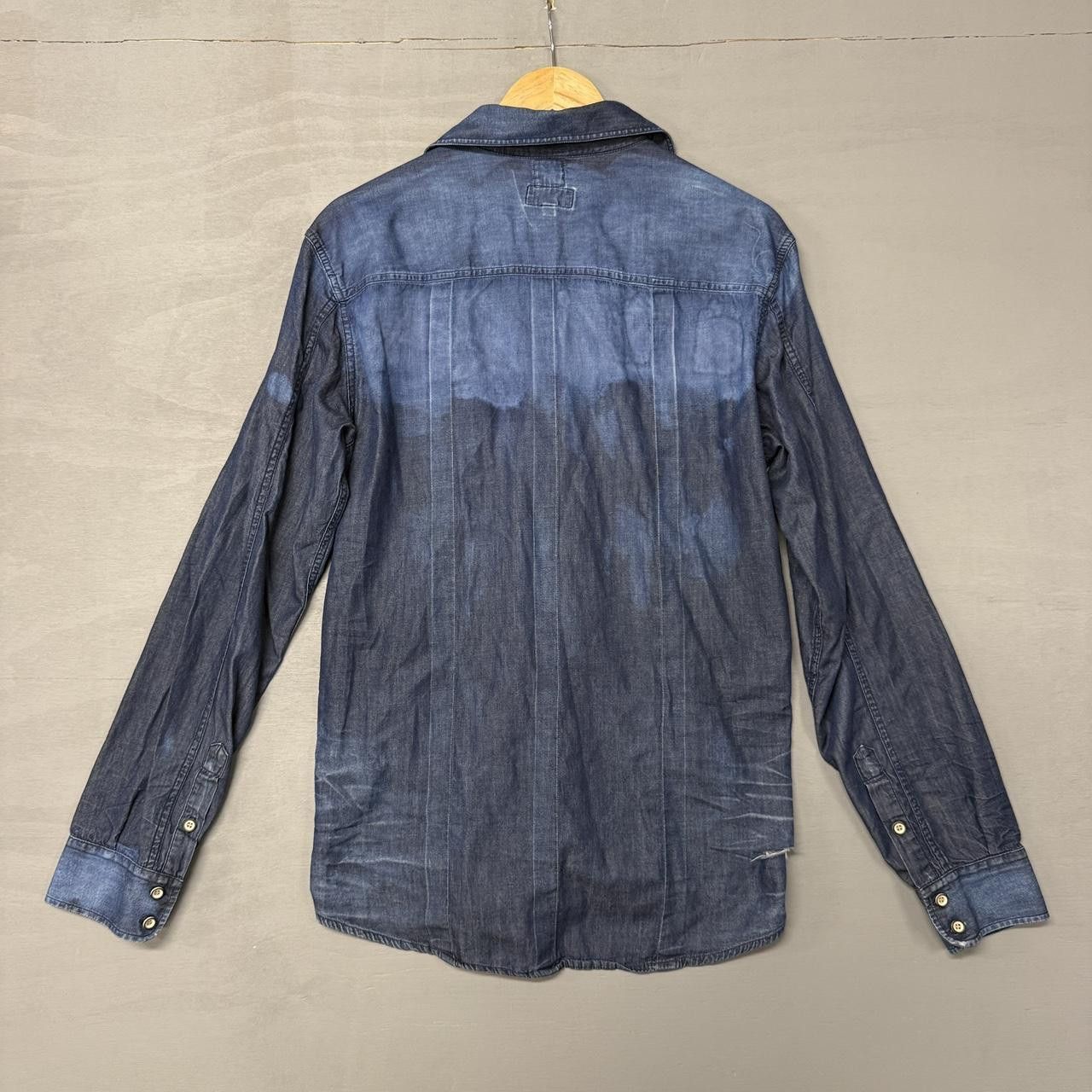 Prps PRPS Co Blue Denim Button Up Streetwear Faded Shirt Large Size US L / EU 52-54 / 3 - 5 Thumbnail