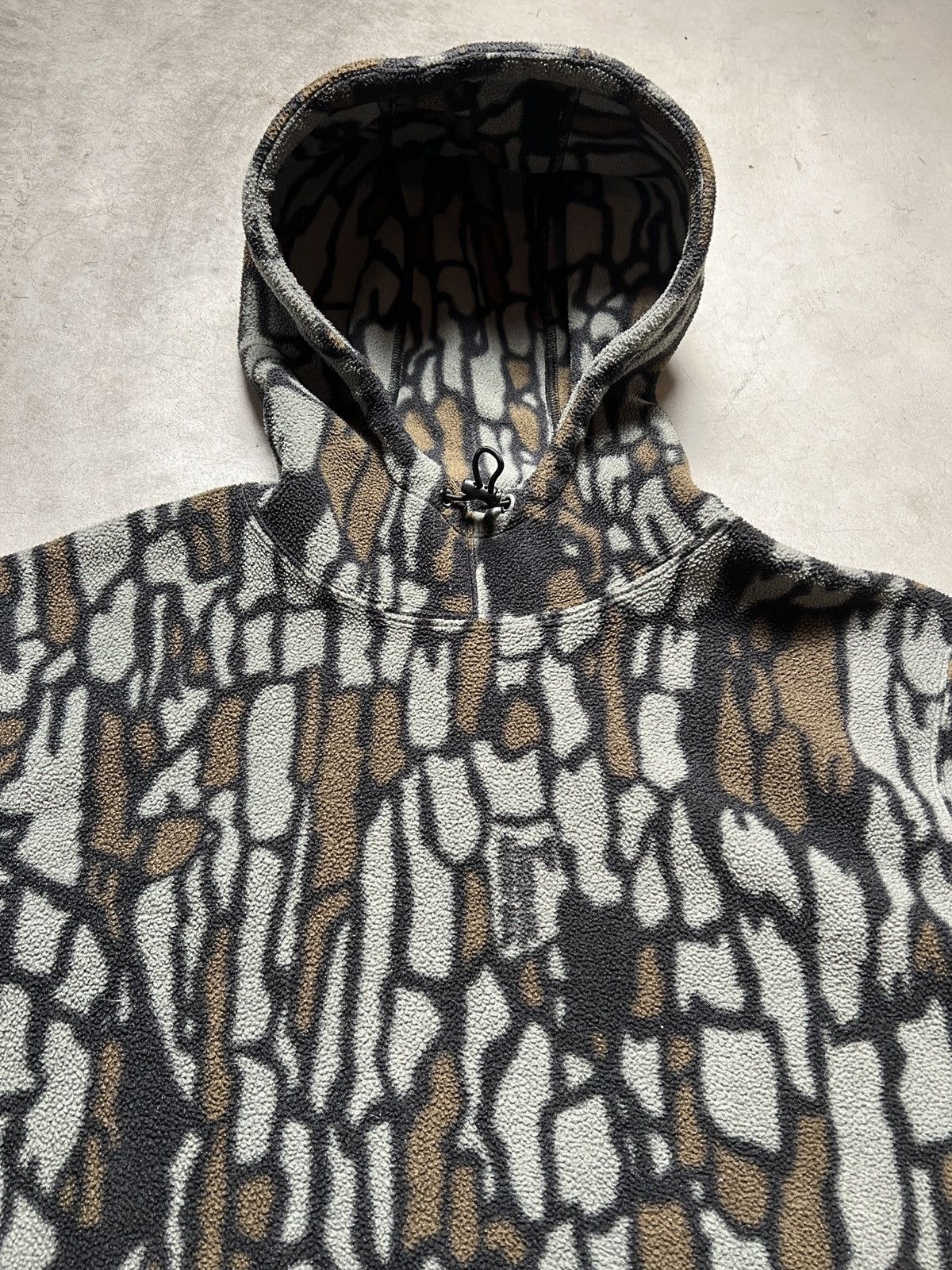Supreme Supreme Polartec Hooded Sweatshirt Olive Treebark Camo Size US M / EU 48-50 / 2 - 6 Thumbnail