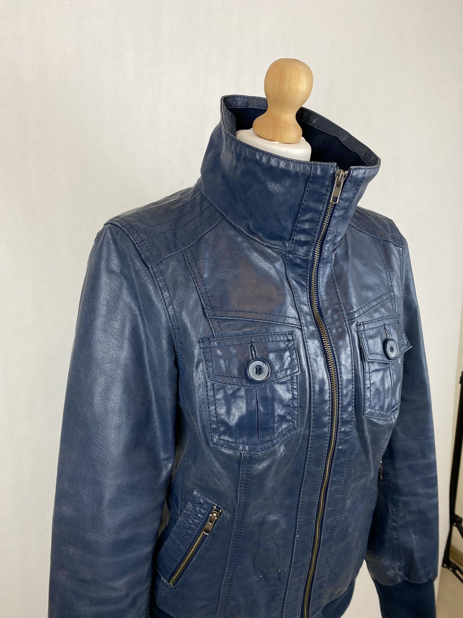 Genuine Leather × Vintage real leather jacket snake skin vintage vera pelle Size L / US 10 / IT 46 - 4 Thumbnail