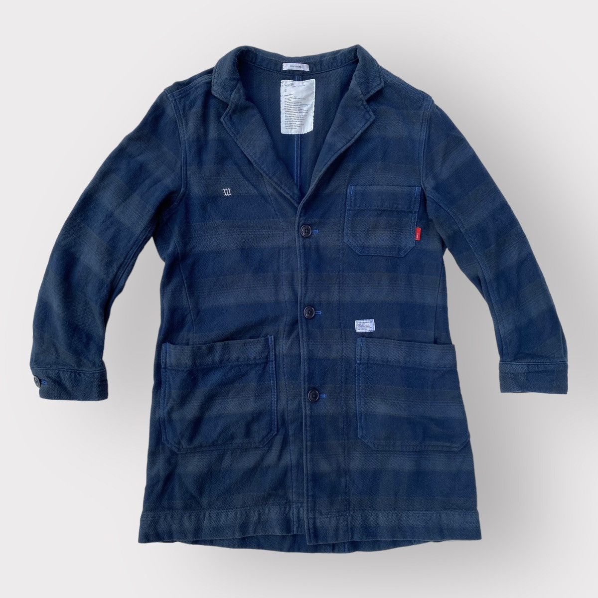 image of Wtaps Ss12 Green Plaid Shop Coat, Men's (Size Medium)