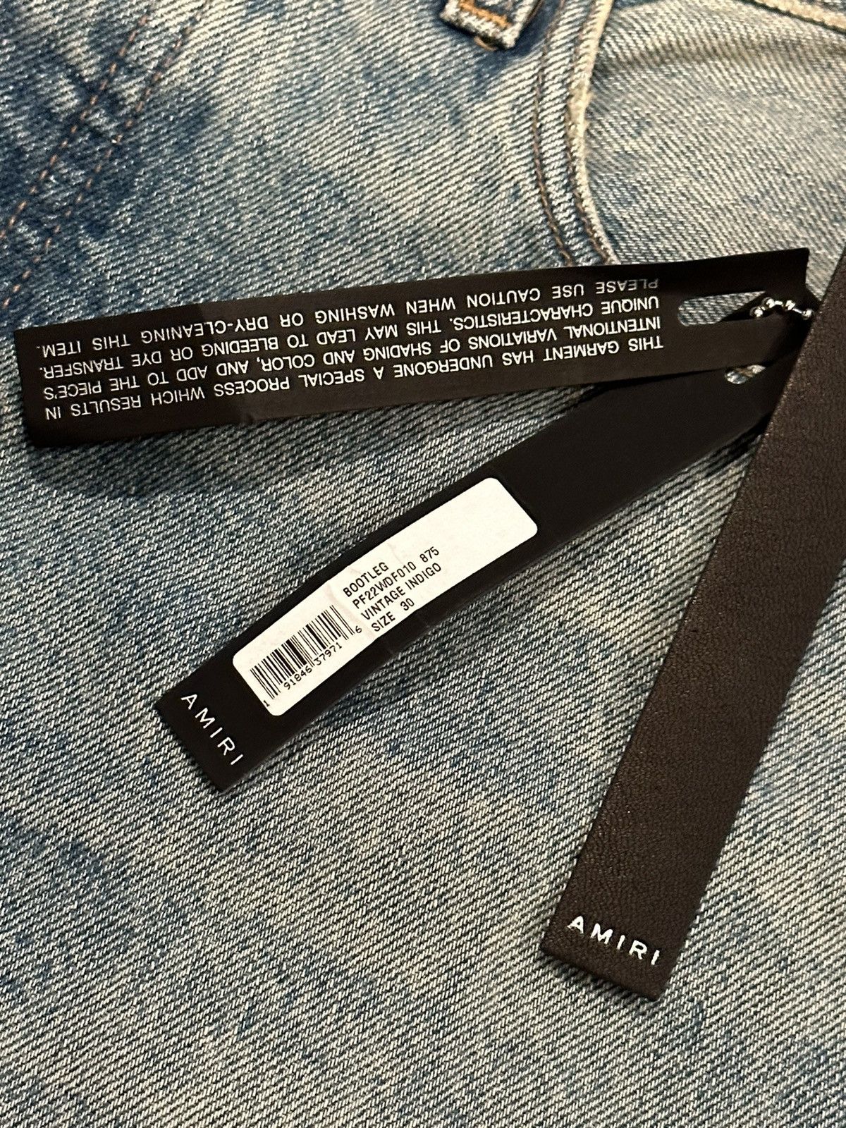 Amiri Amiri Bootleg Vintage Indigo Jeans Size US 30 / EU 46 - 7 Thumbnail