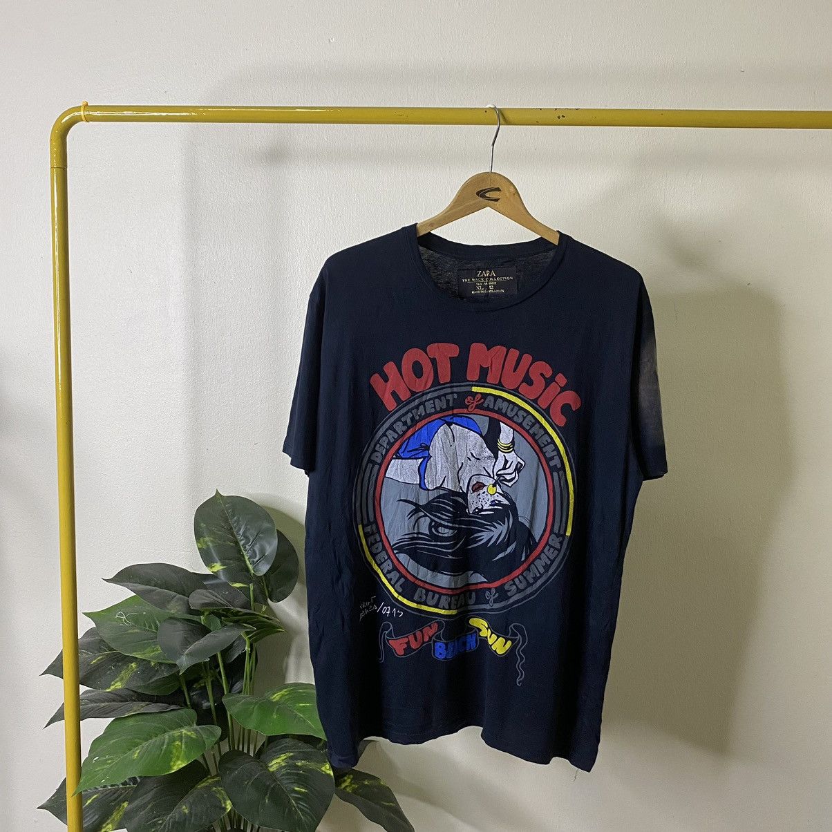 Zara Zara The Wack Collection Black Graphic T Shirt Size US L / EU 52-54 / 3 - 1 Thumbnail