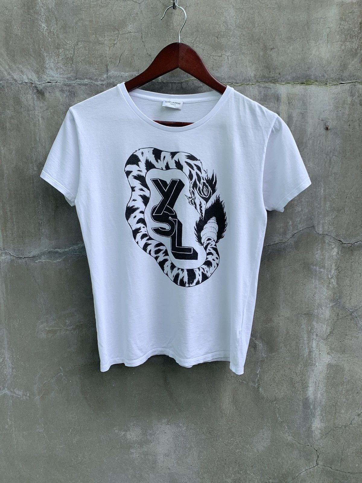 Saint Laurent Paris Rattlesnake Tee Size S / US 4 / IT 40 - 1 Thumbnail