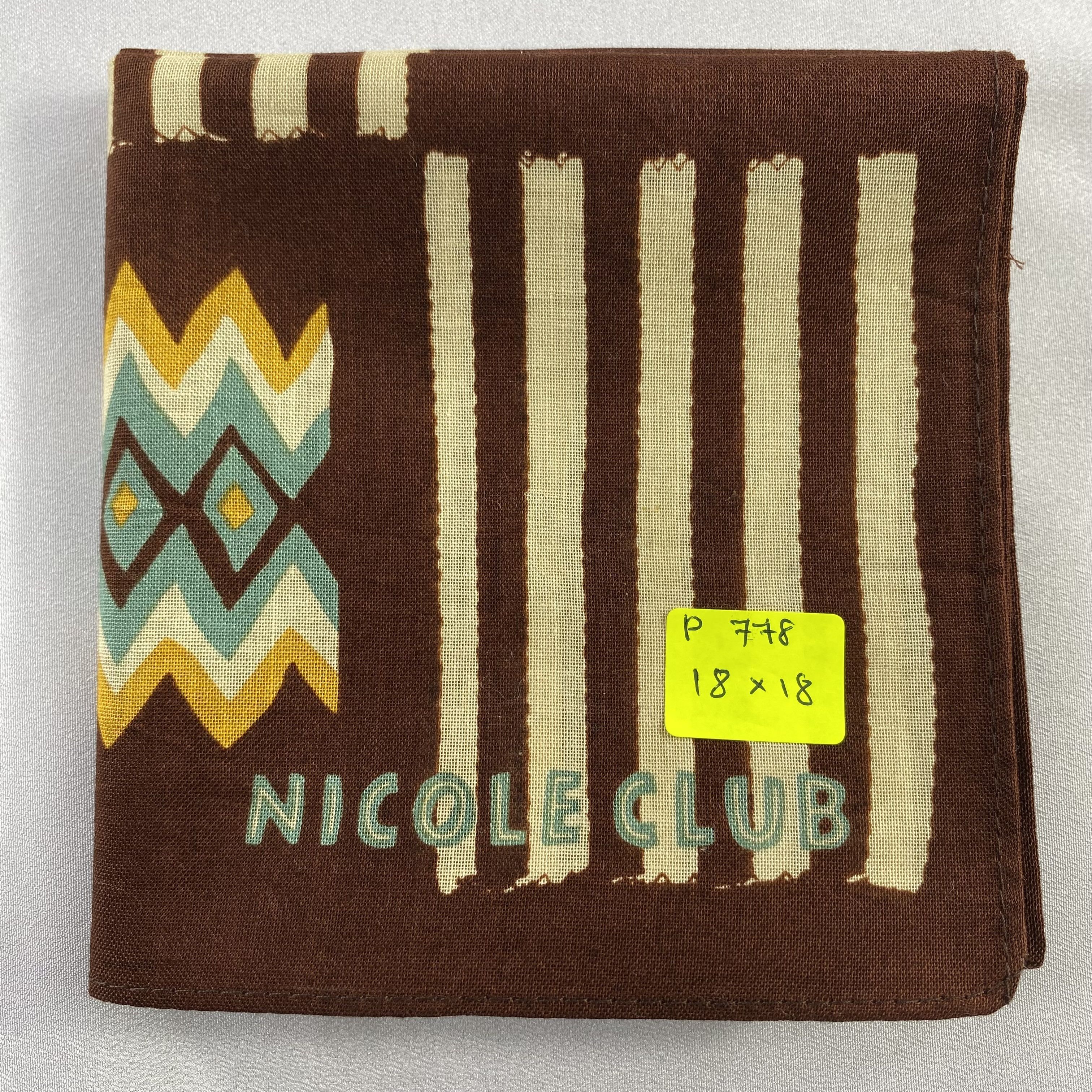 Japanese Brand × Vintage Nicole Club Handkerchief / Neckerchief / Bandana-P778 Size ONE SIZE - 5 Thumbnail