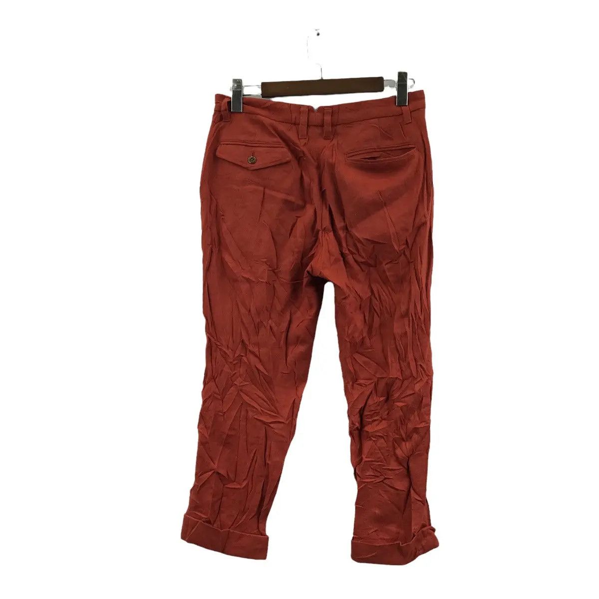 ADAM ET ROPE Vtg 90’ ADAM ET ROPE Orange Minimalist Pant Casual Trouser Size US 31 - 4 Thumbnail