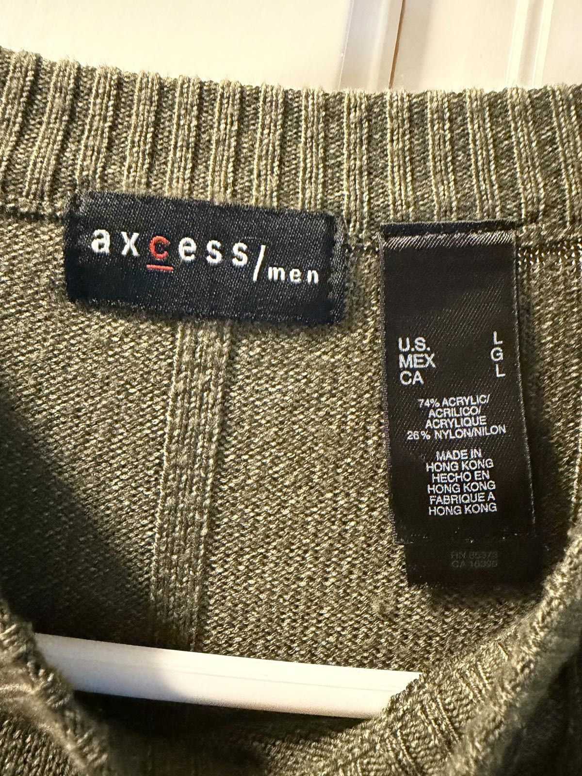 Other Axcess Men's Olive Green Long Sleeve Sweater Size L Size US L / EU 52-54 / 3 - 2 Thumbnail
