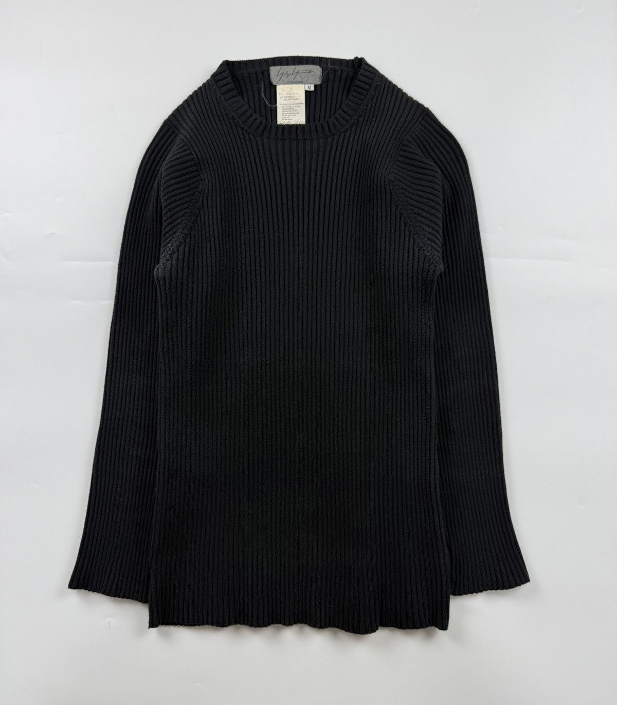 Yohji Yamamoto Yohji Yamamoto Pour Homme S/S’95 Ribbed Fitted Long Sleeve Size US M / EU 48-50 / 2 - 1 Thumbnail