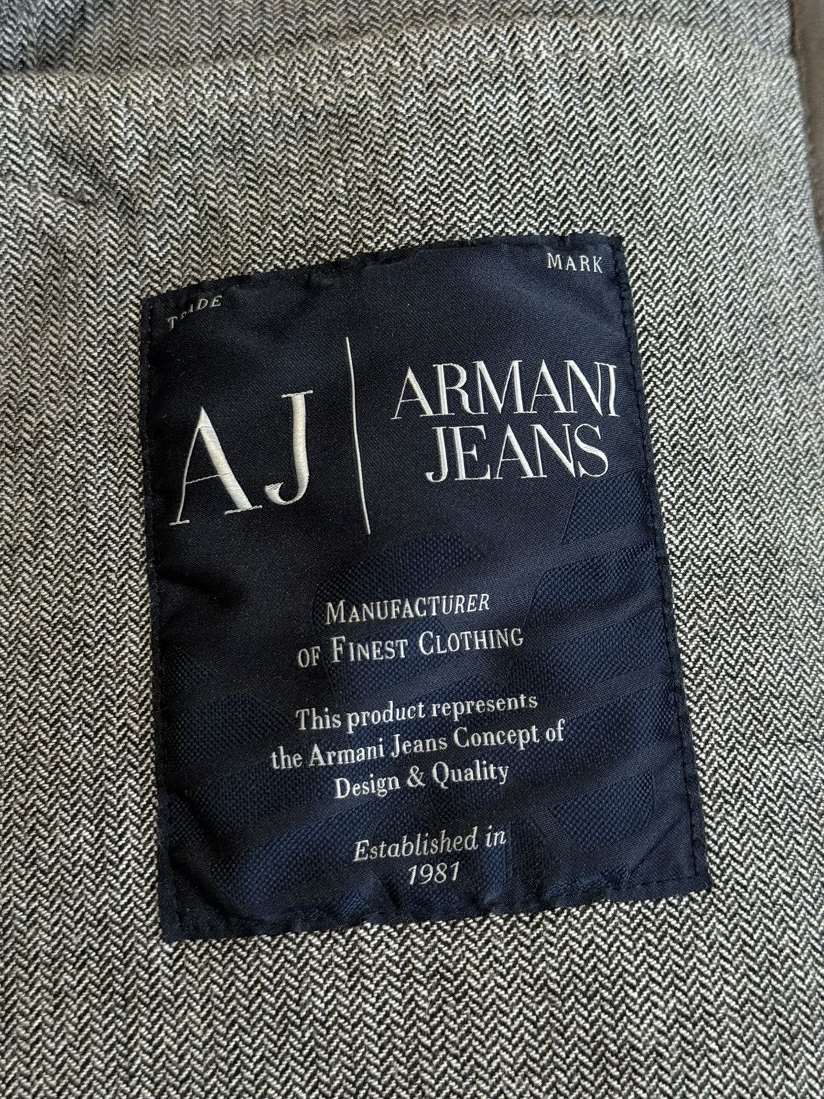 Armani Armani Jeans Leather Bomber Jacket Grey Small Size US S / EU 44-46 / 1 - 5 Thumbnail