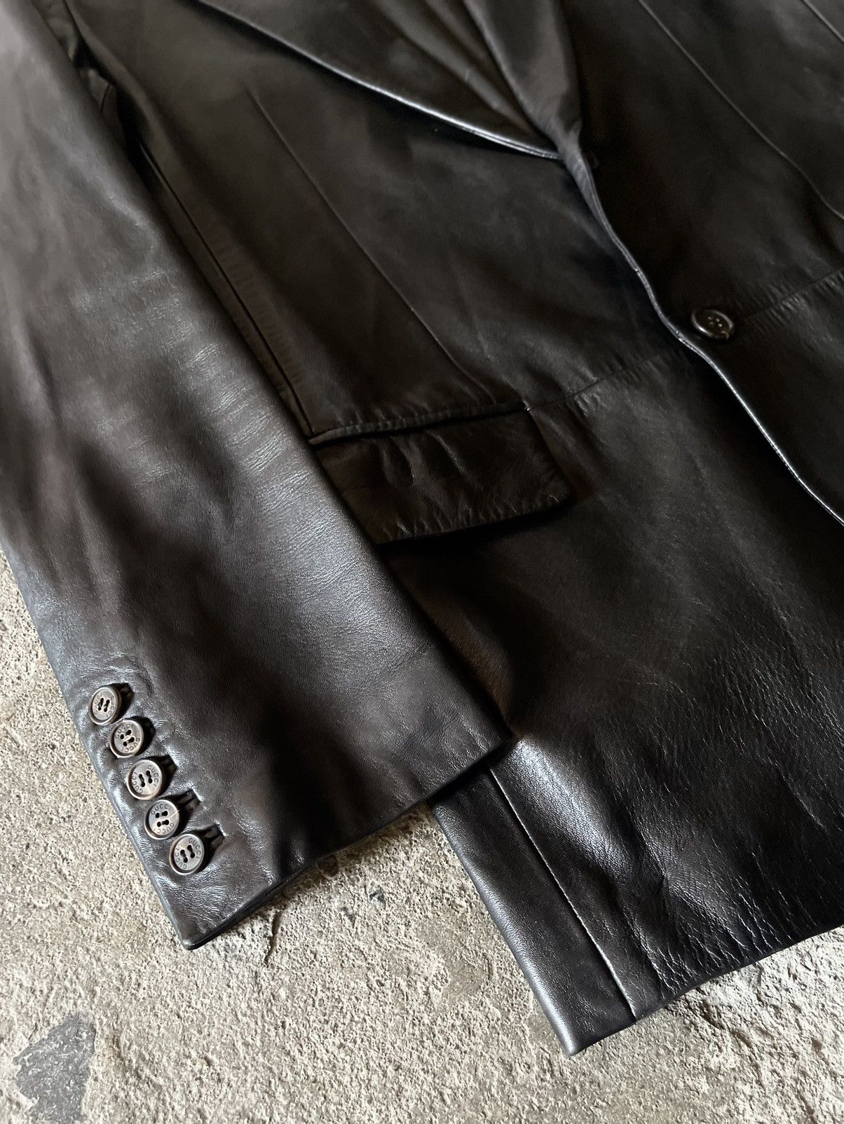 Gucci × Tom Ford Gucci - Tom Ford - 1997 - Leather Tailored Jacket Size US M / EU 48-50 / 2 - 3 Thumbnail