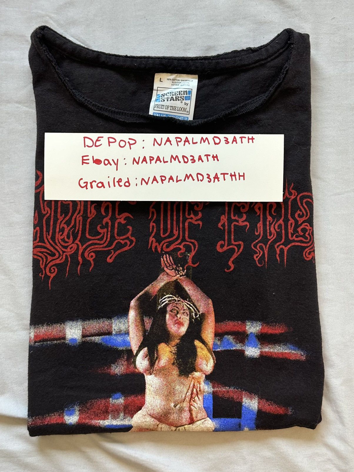 Band Tees cradle of filth late 90’s cross tee Size US L / EU 52-54 / 3 - 7 Thumbnail