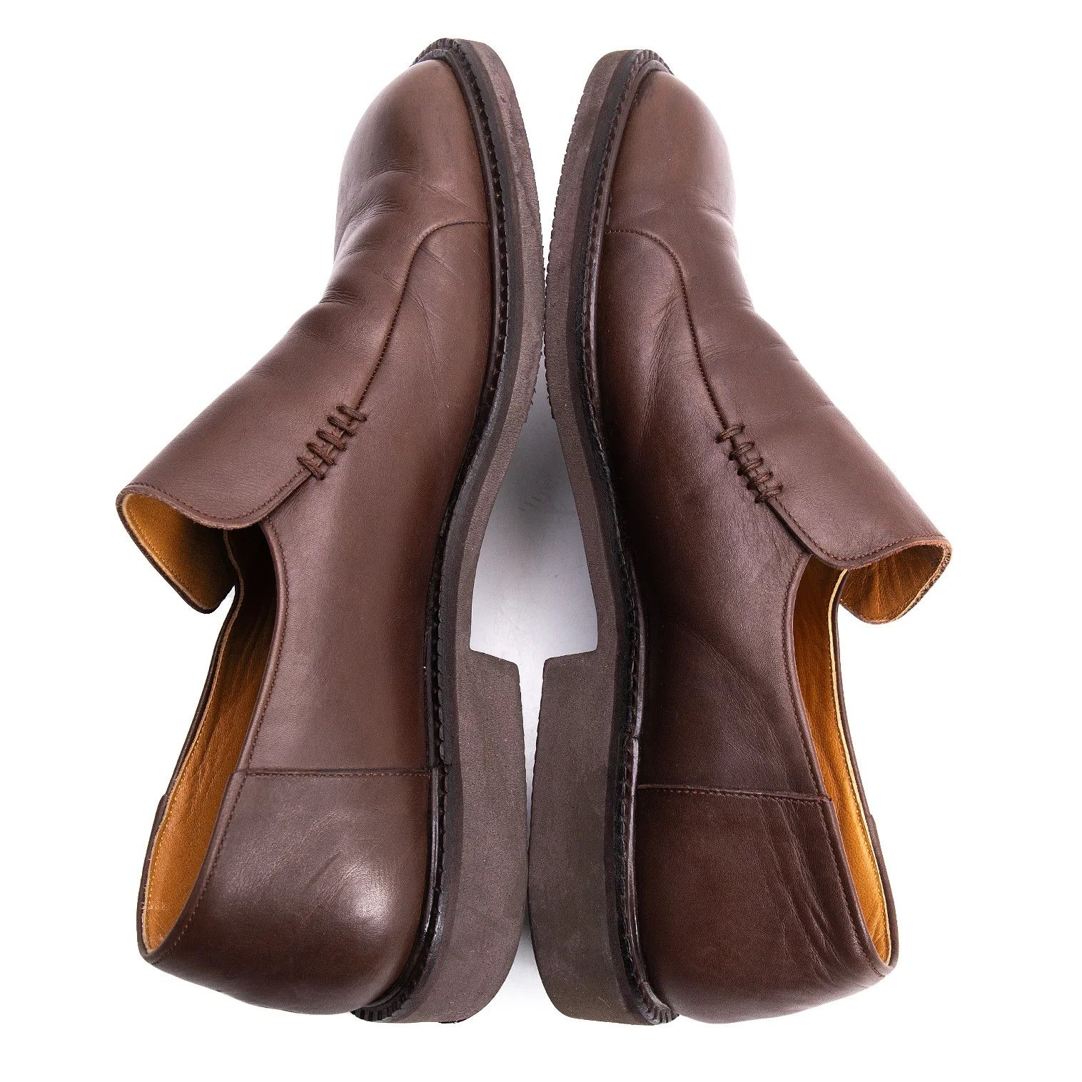 Issey Miyake Leather Slip-On Shoes in Brown Size 25 Size US 7 / EU 40 - 8 Thumbnail