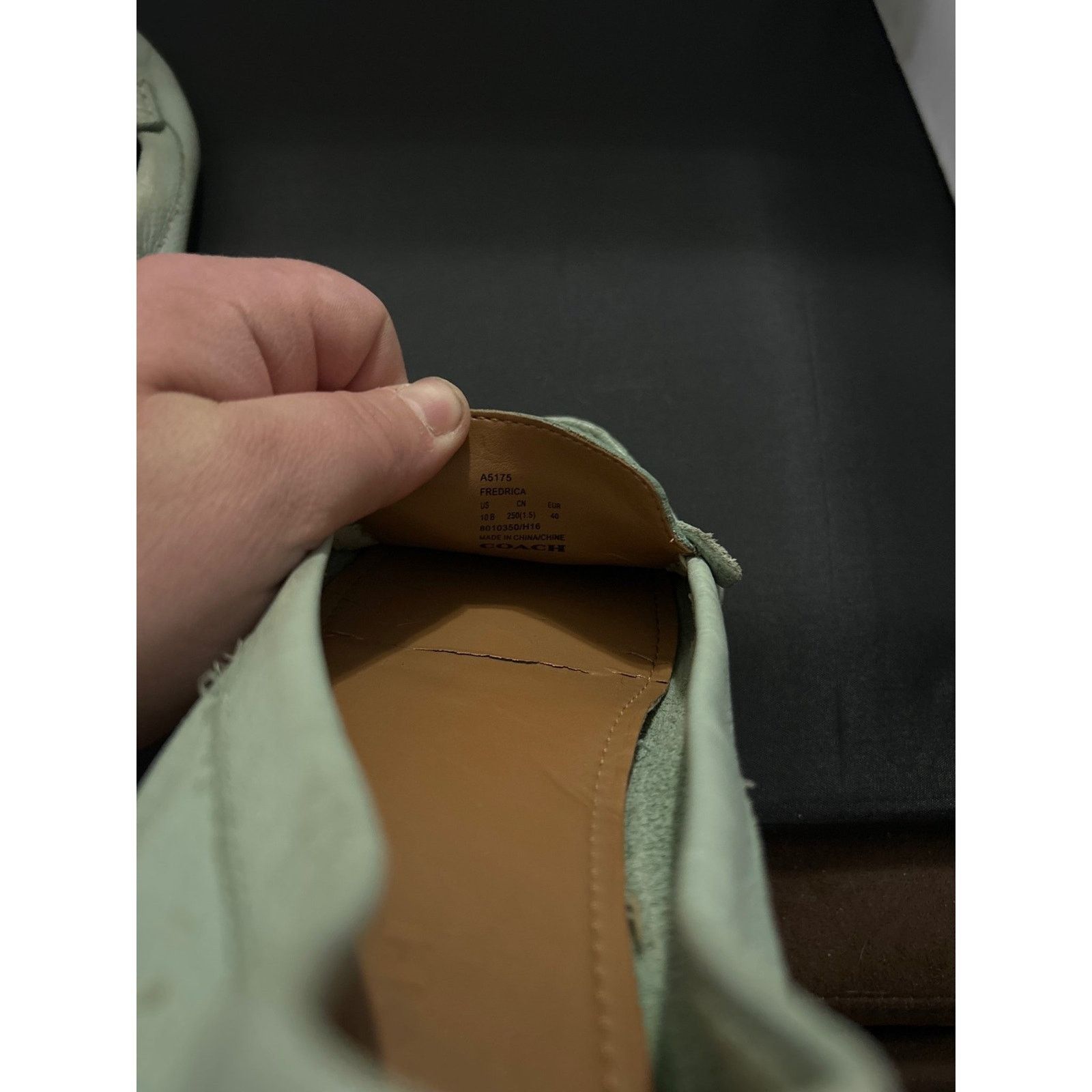 Coach Coach Fredrica Pale Mint Green Leather Loafer Flats Size 10 Size US 10 / IT 40 - 4 Thumbnail