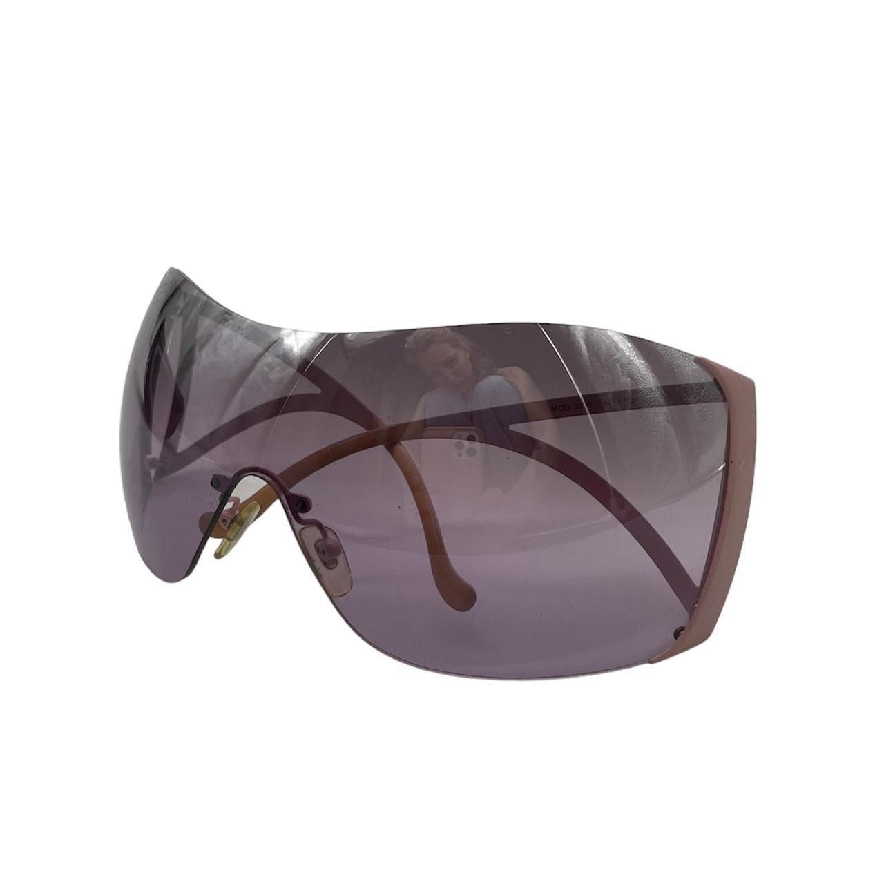image of Y2K Oversized Versace Sunglasses in Pink, Women's