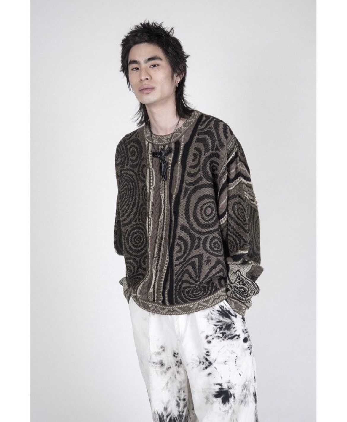 Kapital Kapital 7G MAZE GAUDY Crew Neck Sweater size 3 stk Size US L / EU 52-54 / 3 - 10 Thumbnail