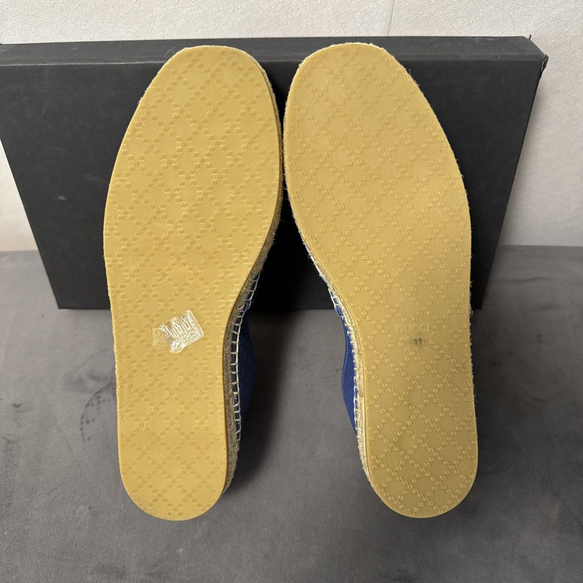 Gucci New Gucci Microguccissima Mens Leather Espadrilles sz G11 Size US 11.5 / EU 44-45 - 5 Thumbnail