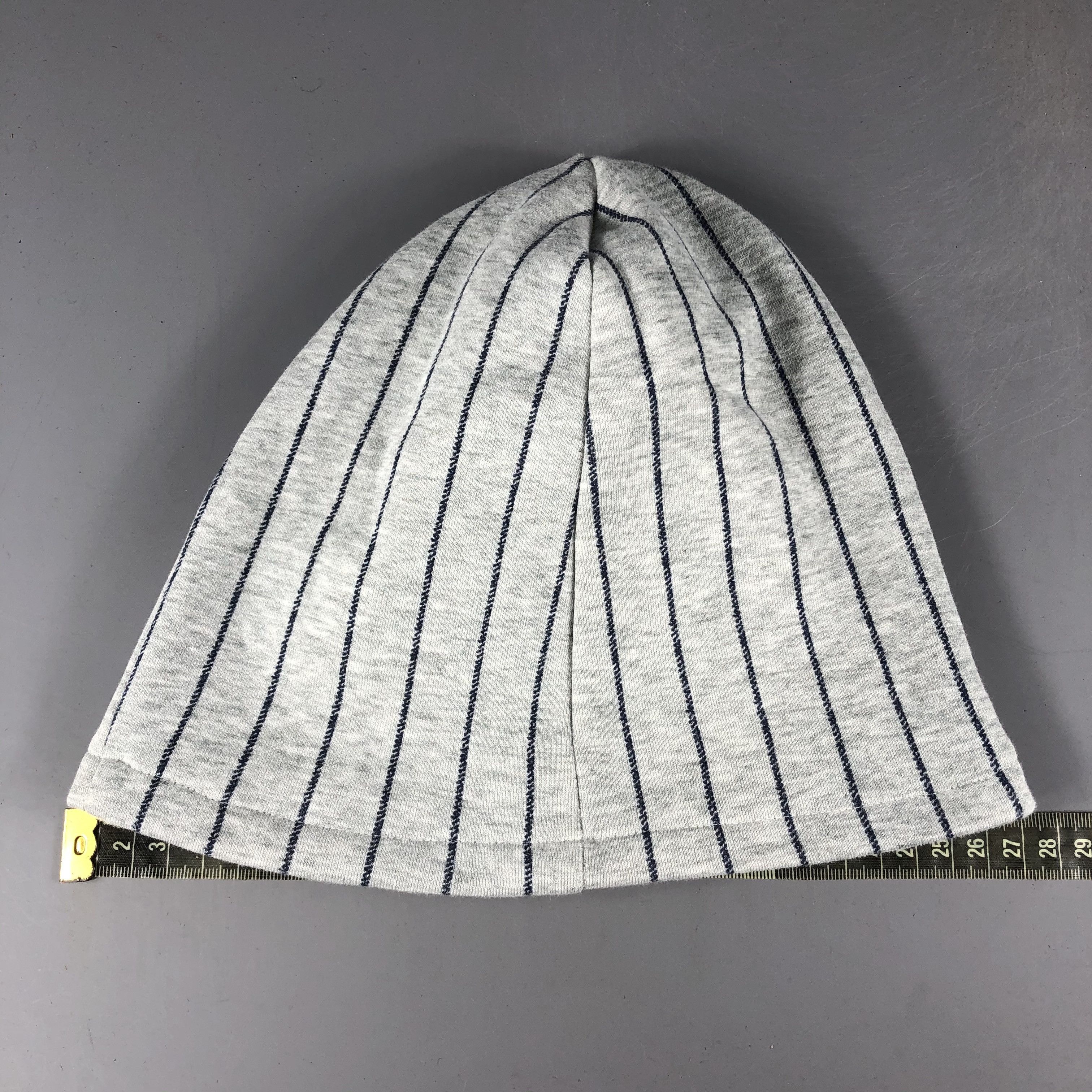 Japanese Brand × Vintage Unknown Stripe Cuffless Beanie Snow Hat Snow Cap -D975 Size ONE SIZE - 3 Thumbnail