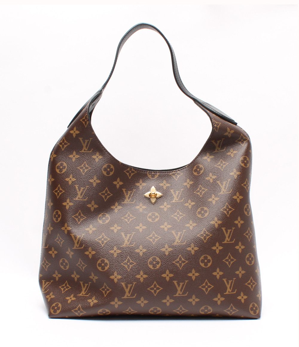 image of Louis Vuitton Flower Hobo Monogram Shoulder Bag Brown, Women's