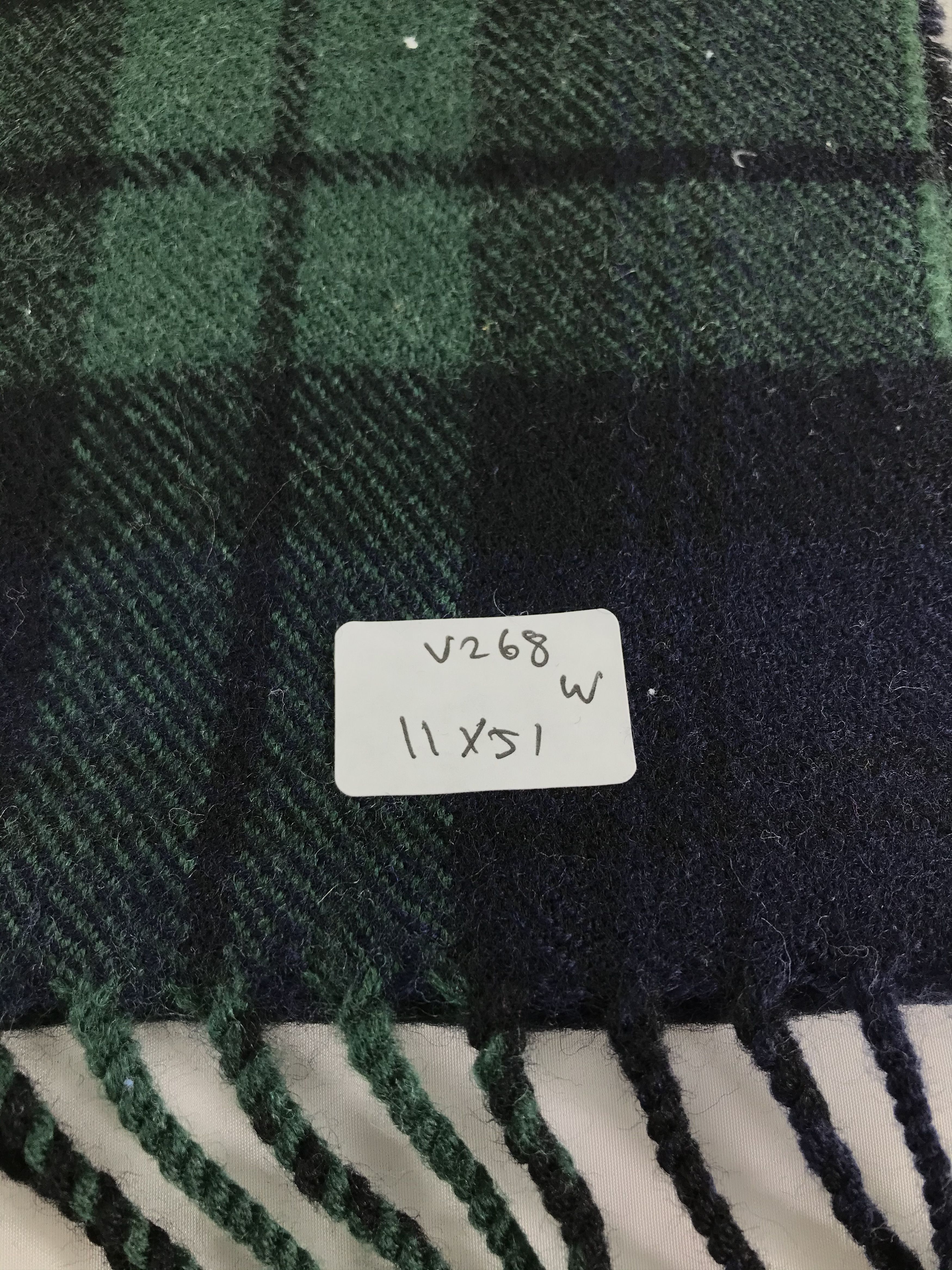 Givenchy Givenchy Tartan Wool Scarf Muffler Neck Wrap V268 Size ONE SIZE - 6 Thumbnail