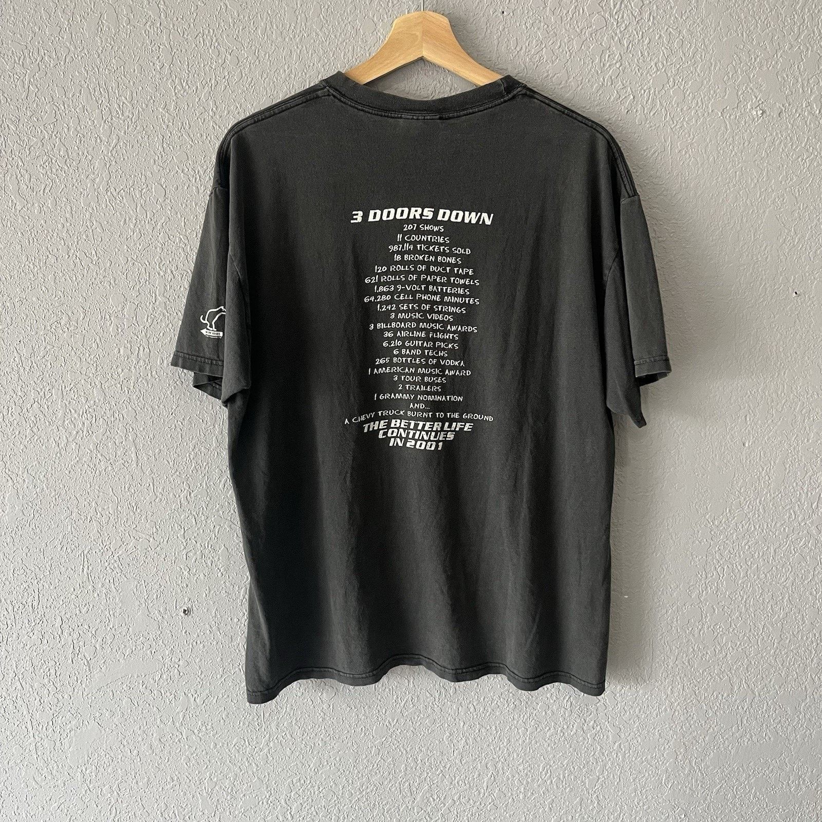 Hanes Vintage 2001 3 Doors Down Band Tshirt Mens Large North Ameri Size US L / EU 52-54 / 3 - 6 Thumbnail