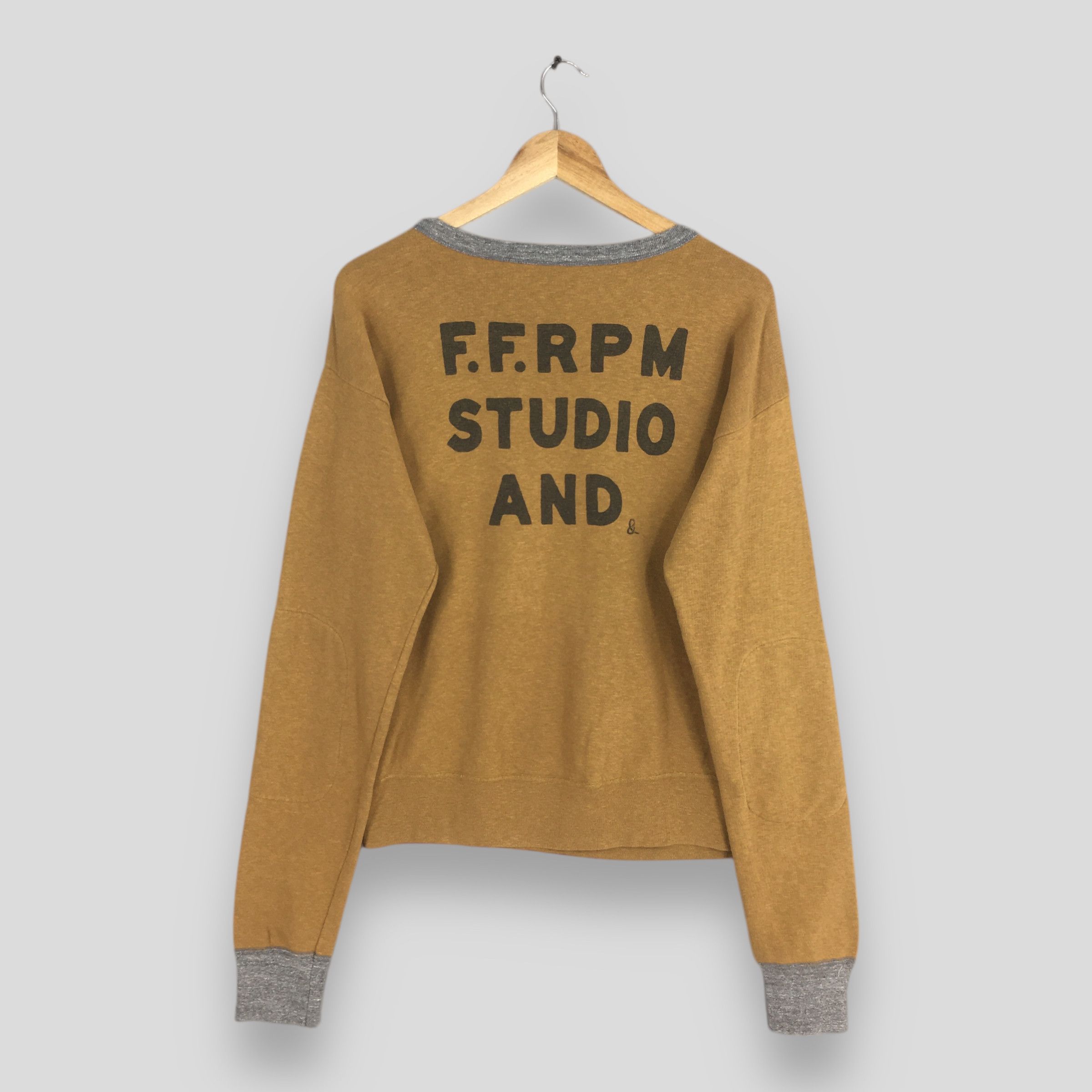 45rpm × Vintage Vintage 45RPM Studio Japan Brown Sweatshirt Medium Size US M / EU 48-50 / 2 - 8 Thumbnail