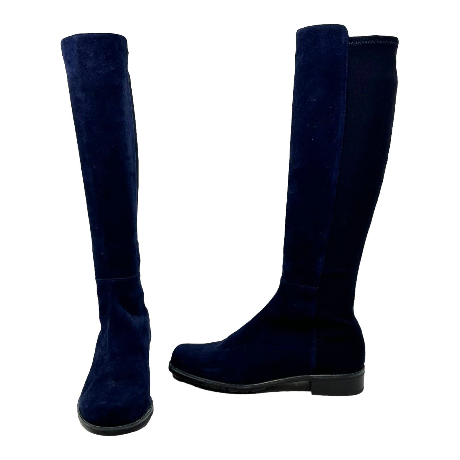 Stuart Weitzman Stuart Weitzman two tone leather knee length boots size 7M Size US 7 / IT 37 - 9 Thumbnail
