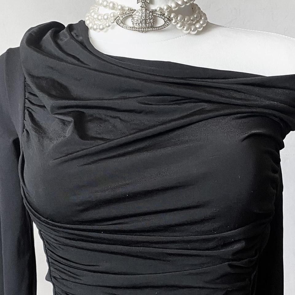 Vintage Stunning Avant - Garde draped top / dress Size S / US 4 / IT 40 - 3 Thumbnail