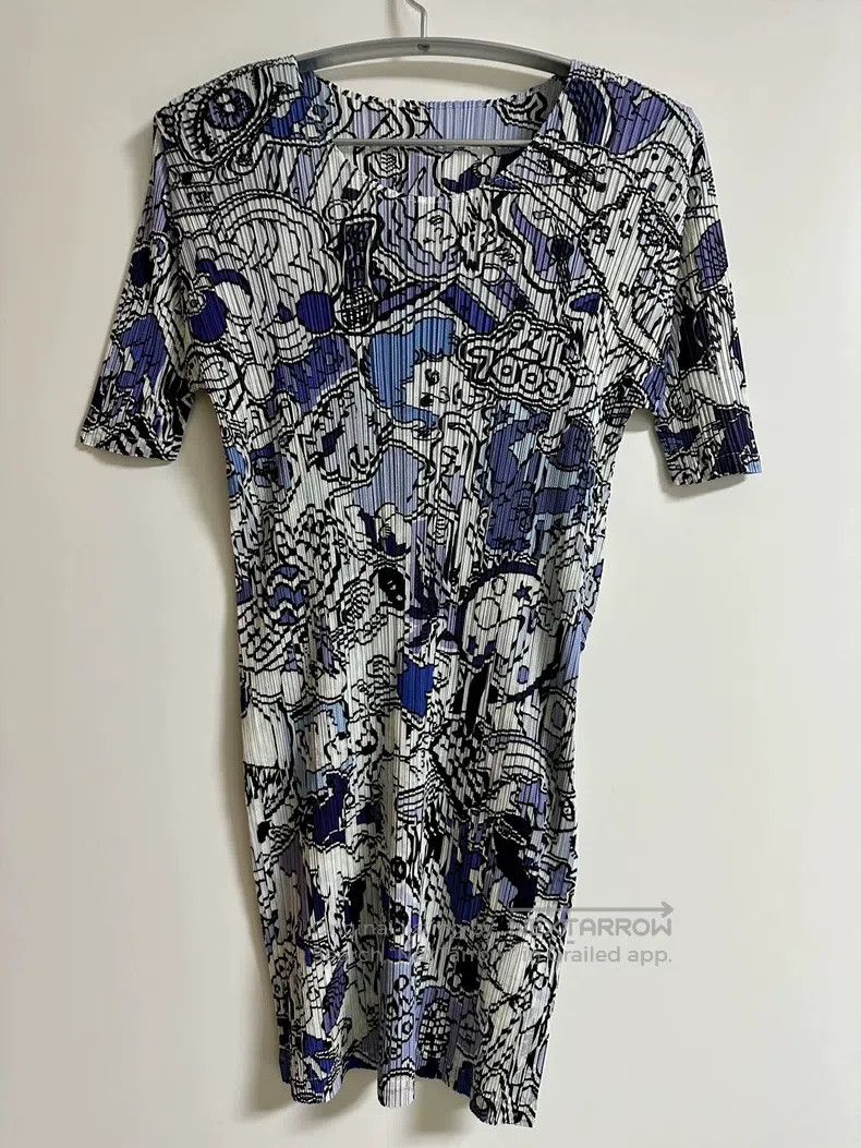 Issey Miyake Issey Miyake Long-Line Short-Sleeve Top Size XXL / US 16-18 / IT 52-54 - 1 Thumbnail