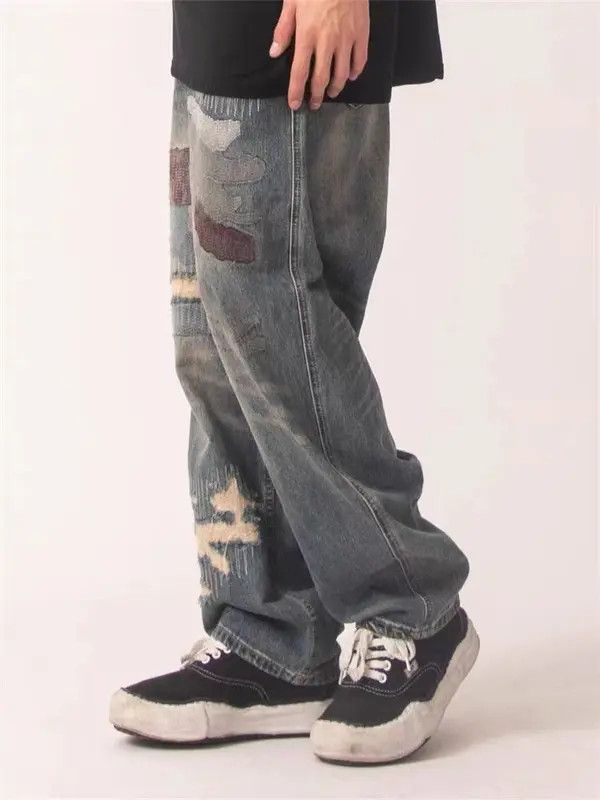 VIBE Retro high street distressed washed jeans Size US 32 / EU 48 - 3 Thumbnail