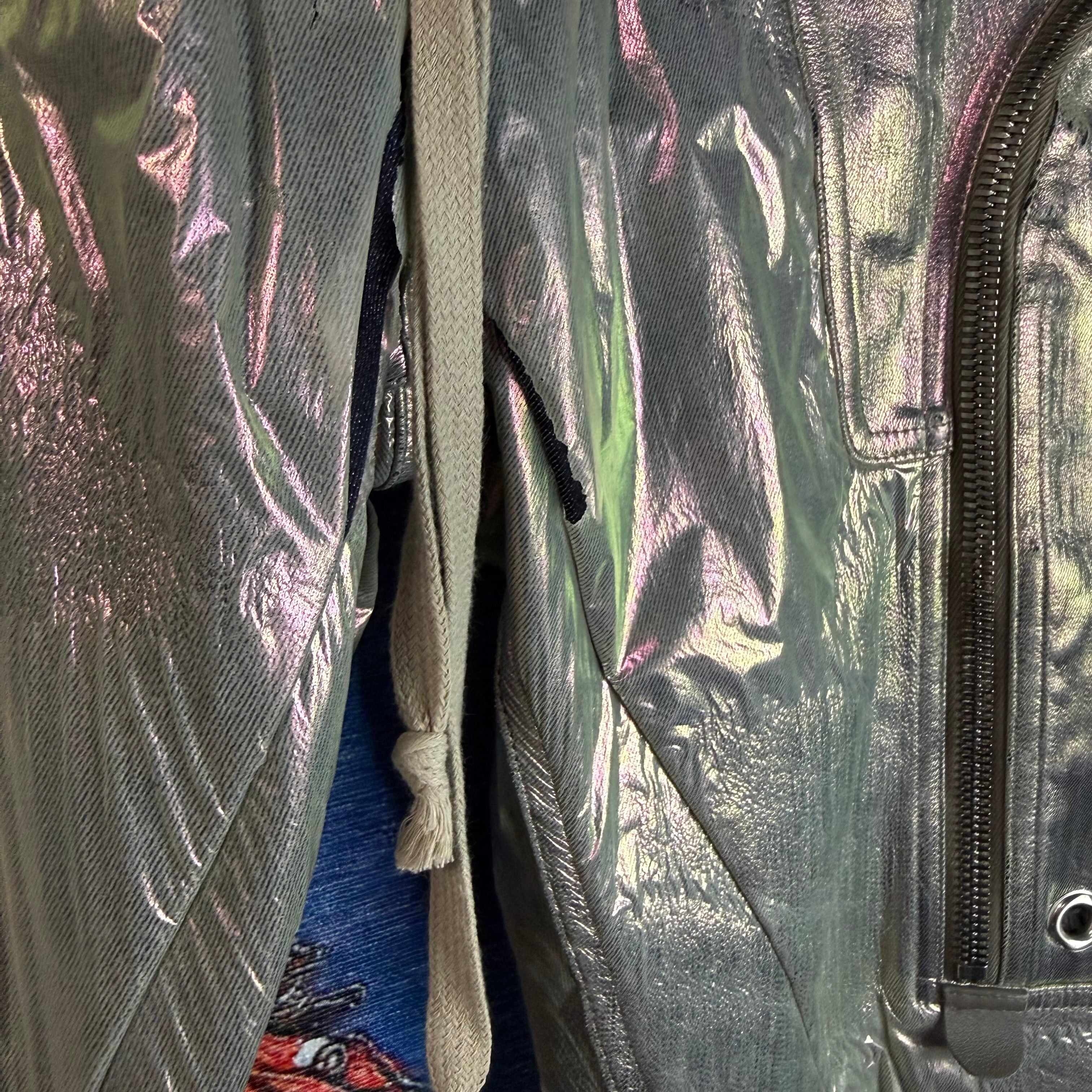 Rick Owens Rick Owens SS20 TECUALT Bauhaus Iridescent Cargo Pants Size US 29 - 7 Thumbnail