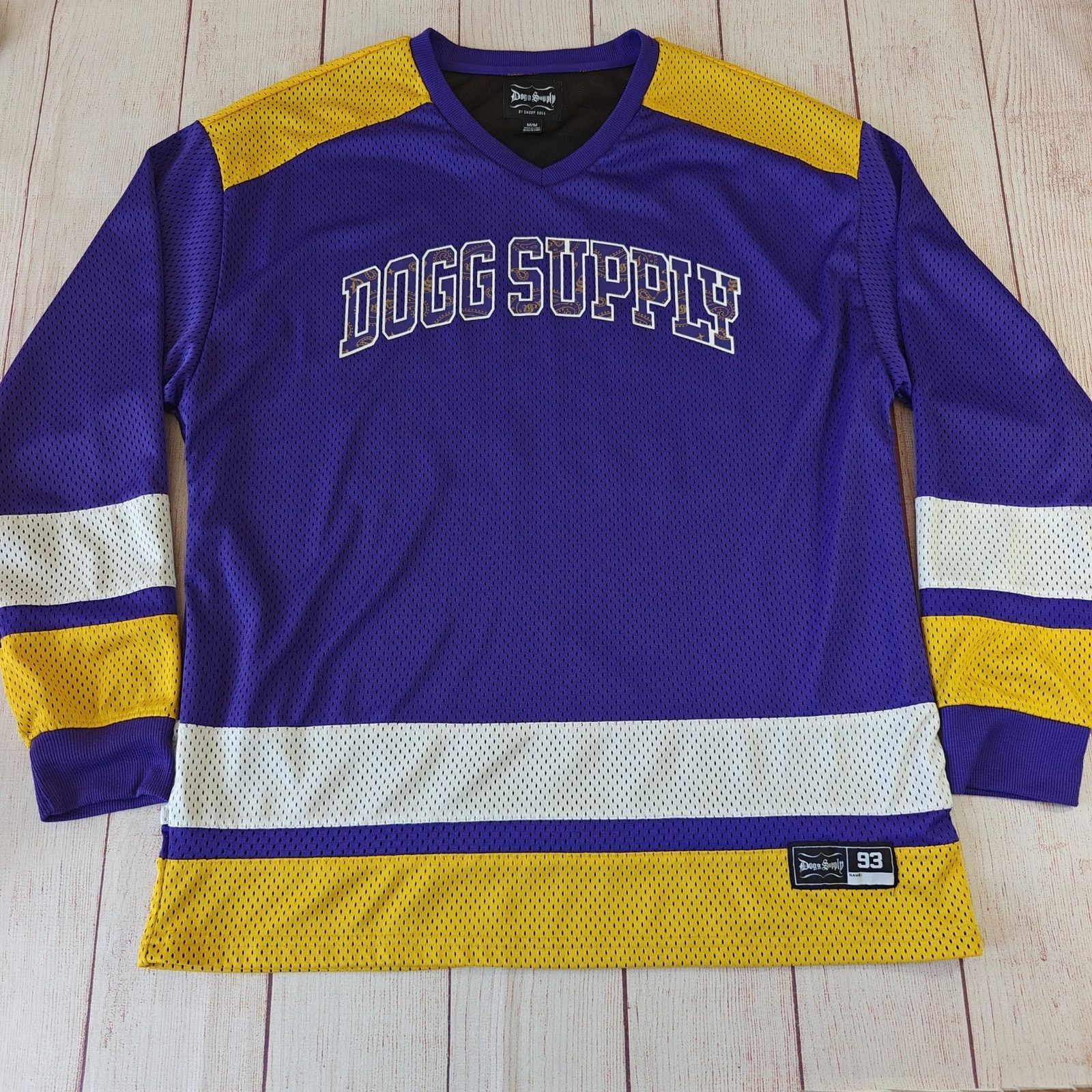 Snoop Dogg Dogg Supply by Snoop Dogg V-Neck Mesh Hockey Jersey sz M Size US M / EU 48-50 / 2 - 1 Thumbnail