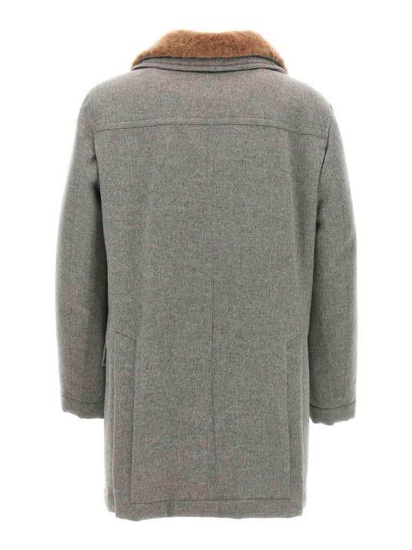 Brunello Cucinelli o1w1db10226 Cashmere Jacket in Grey Size US XL / EU 56 / 4 - 2 Thumbnail