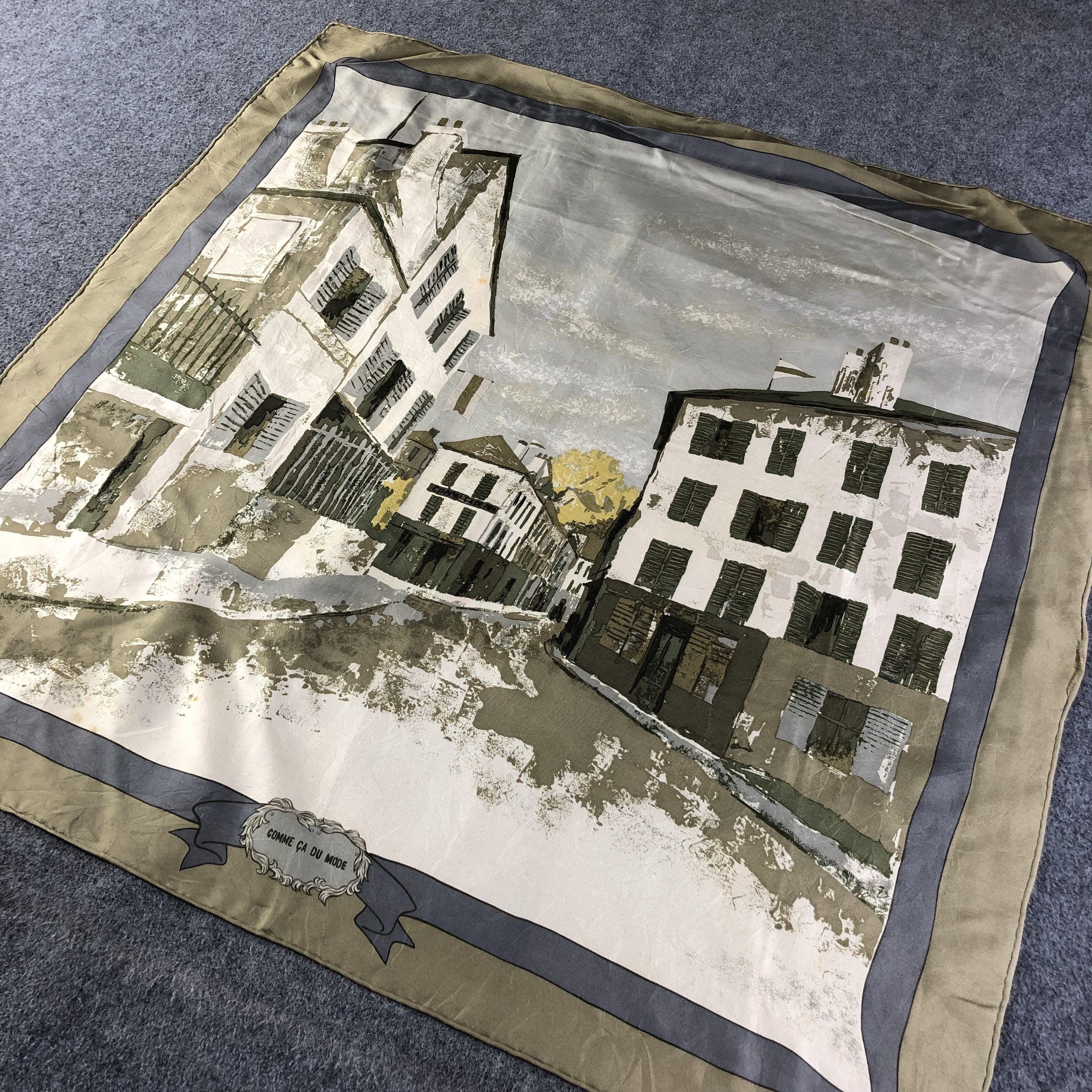 Comme Ca Ism Comme Ca Du Mode Hand Rolled Silk Scarf M509 Size ONE SIZE - 2 Thumbnail