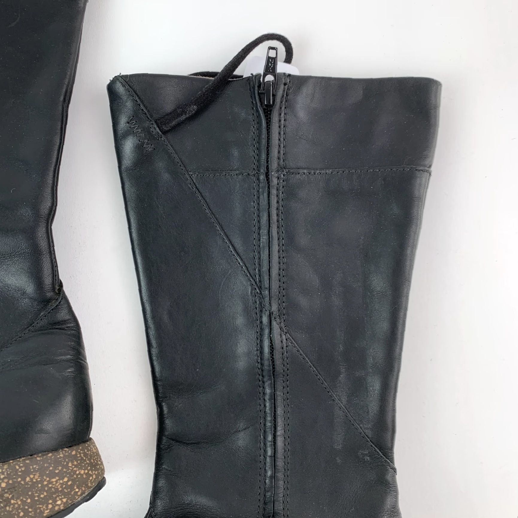 Teva Teva Women's Leather Mid-Calf Riding Boots Black US 6 EU 37 Side Zip Button Boot Casual Everyday Winter Size US 6 / IT 36 - 3 Thumbnail