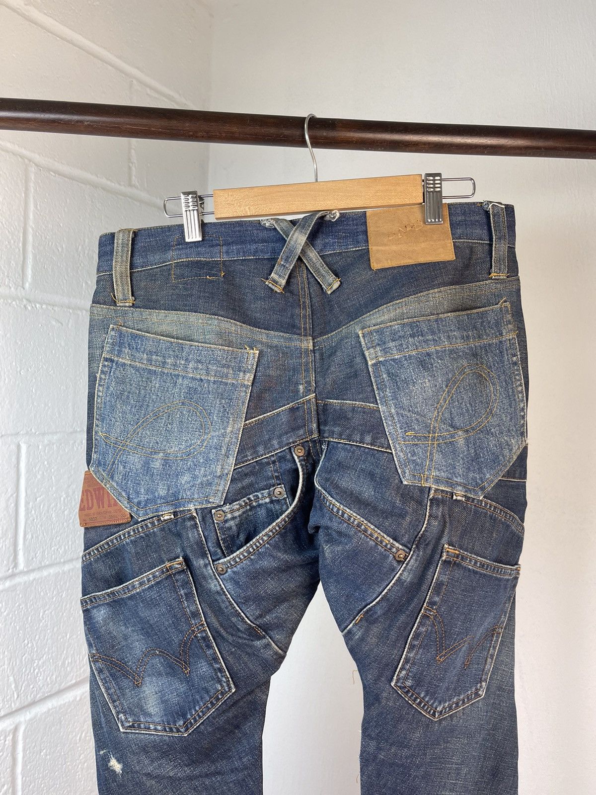 20471120 × Beauty Beast A/W2000 20471120 Reconstruction Denim Pants Size US 34 / EU 50 - 15 Thumbnail