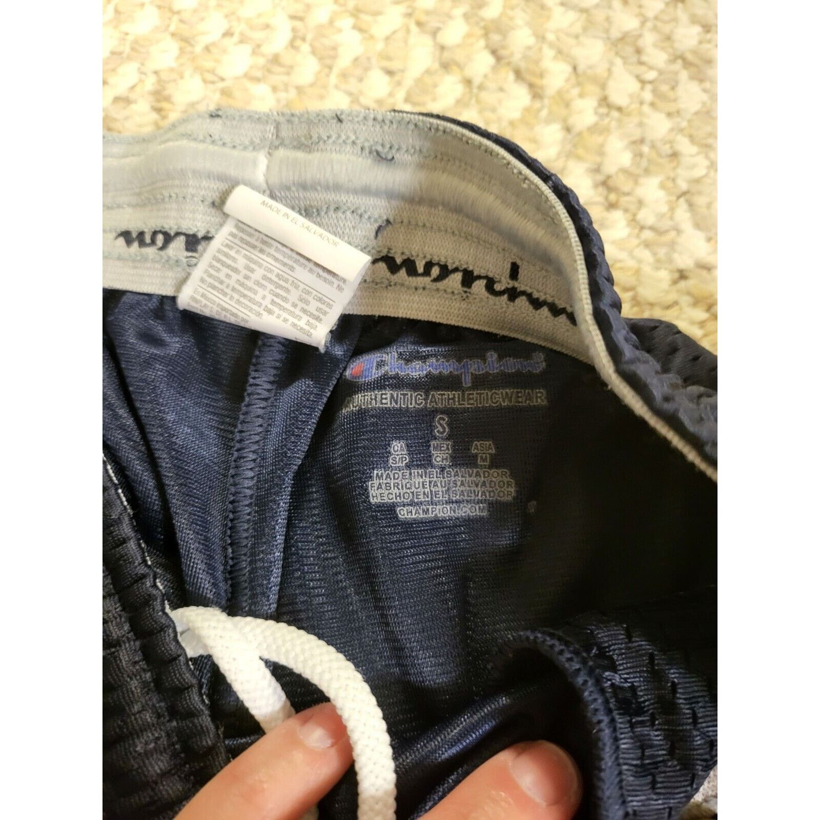 Champion UNC Tarheels Champion Size Small Mens Mesh Navy Blue Shorts Size US 30 / EU 46 - 4 Thumbnail