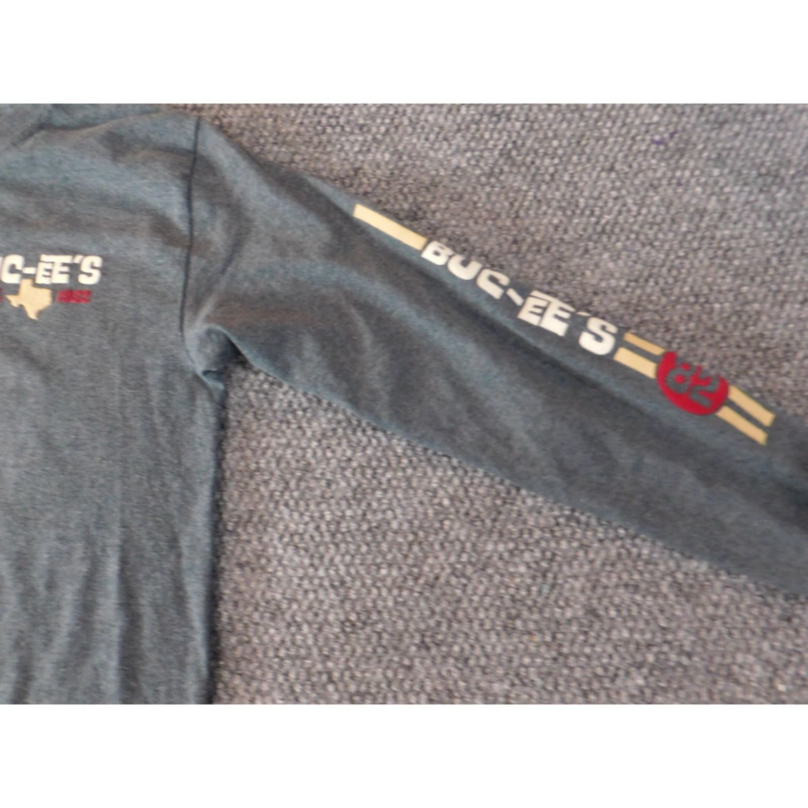 Vintage Buc-Ees Shirt Men S Gray Graphic Classic Tee America Embroidery Long Sleeve Crew Neck Cotton Knit Logo Size US S / EU 44-46 / 1 - 5 Thumbnail