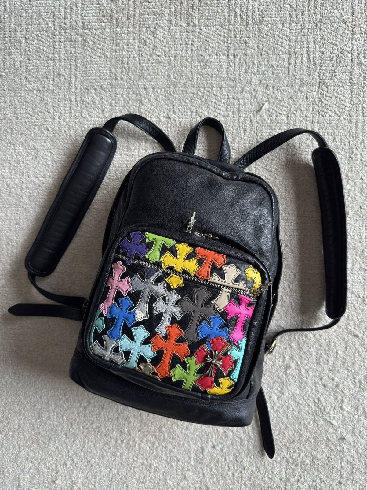 Chrome Hearts CHROME HEARTS Black Leather Backpack Size ONE SIZE - 1 Thumbnail