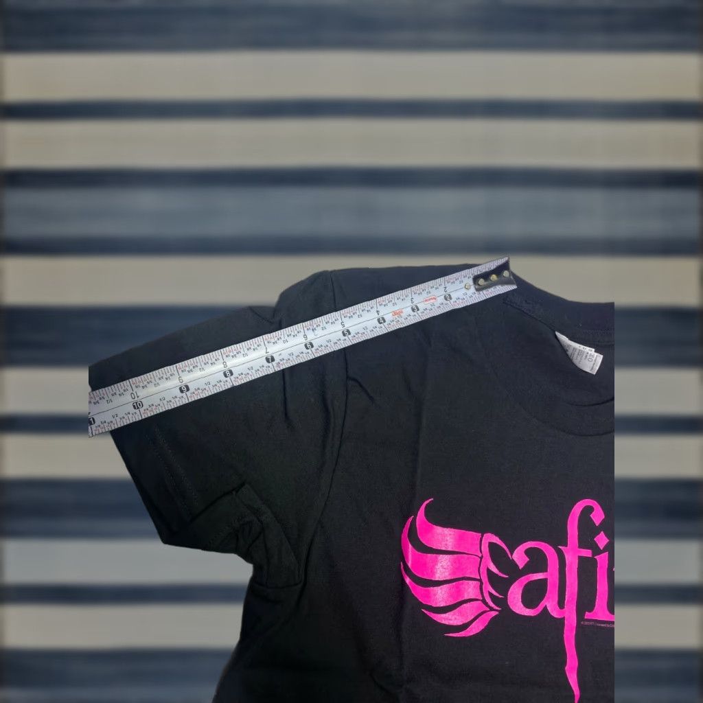 Pinko AFI PINK LOGO BLACK T-SHIRT WOMEN OFFICIAL MERCHANDISE AFI BAND NEW T-SHIRT AMERICAN APPAREL 100% COTTON BLACK Long Sleeve Adult Womens N/A Size L / US 10 / IT 46 - 1 Thumbnail