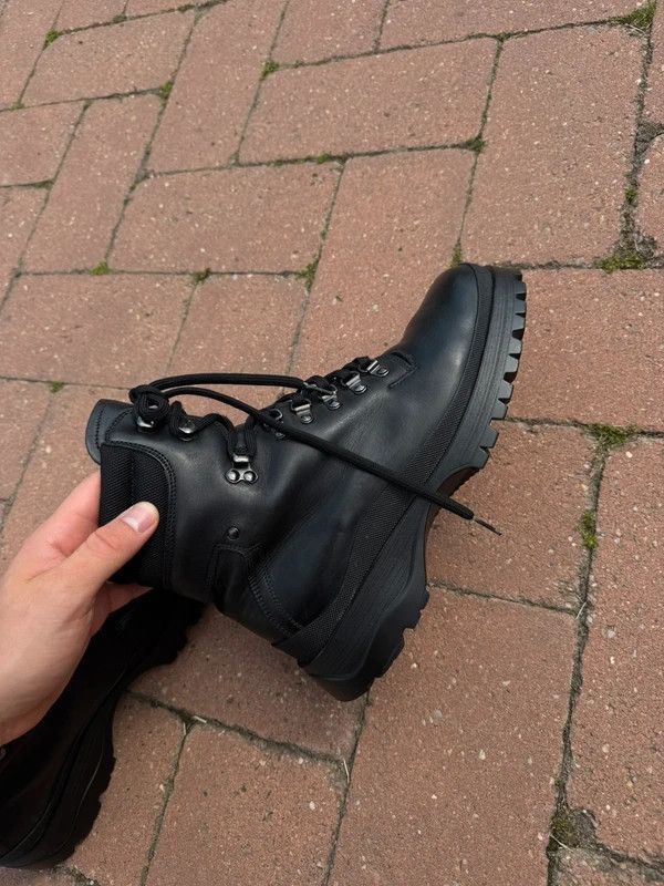 Prada Prada Sport FW1998 Skiskolaer Black Leather Hiking Boots Size US 7 / EU 40 - 9 Thumbnail