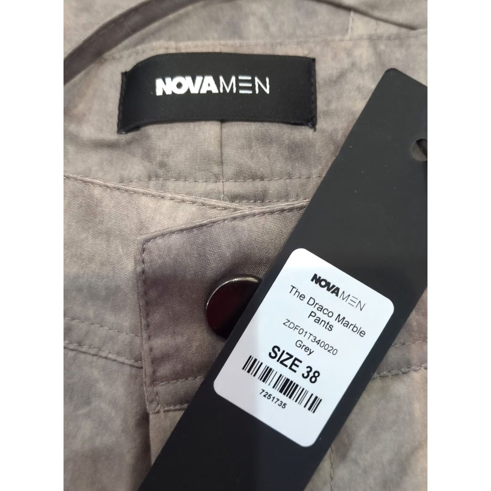 Fashion Nova Fashion Nova Mens Cargo Pants Marble Gray NWT Size 38 Skinny Inseam 31 Multicolor Cargo Style Casual Pants Mens Size US 38 / EU 54 - 3 Thumbnail