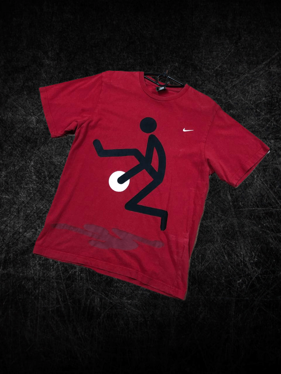 Nike Big Print Red T-Shirt Streetwear NIKE Crazy Y2K Size US M / EU 48-50 / 2 - 1 Thumbnail